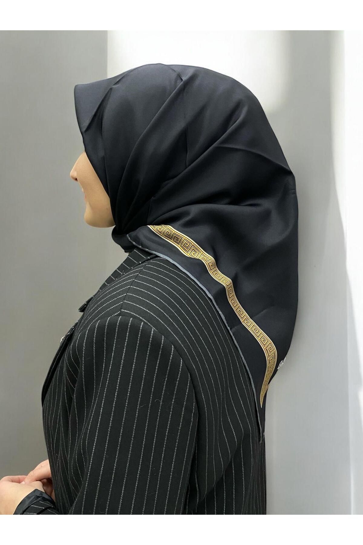 روسری چند رنگ سیاه و سفید Tivil Ipek 25663 Levidor