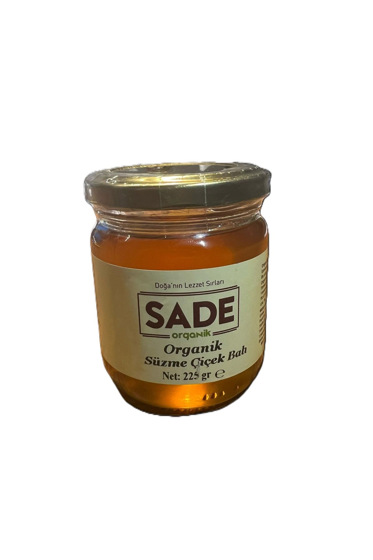 Sade Organik Organik Süzme Çiçek Balı 225gr