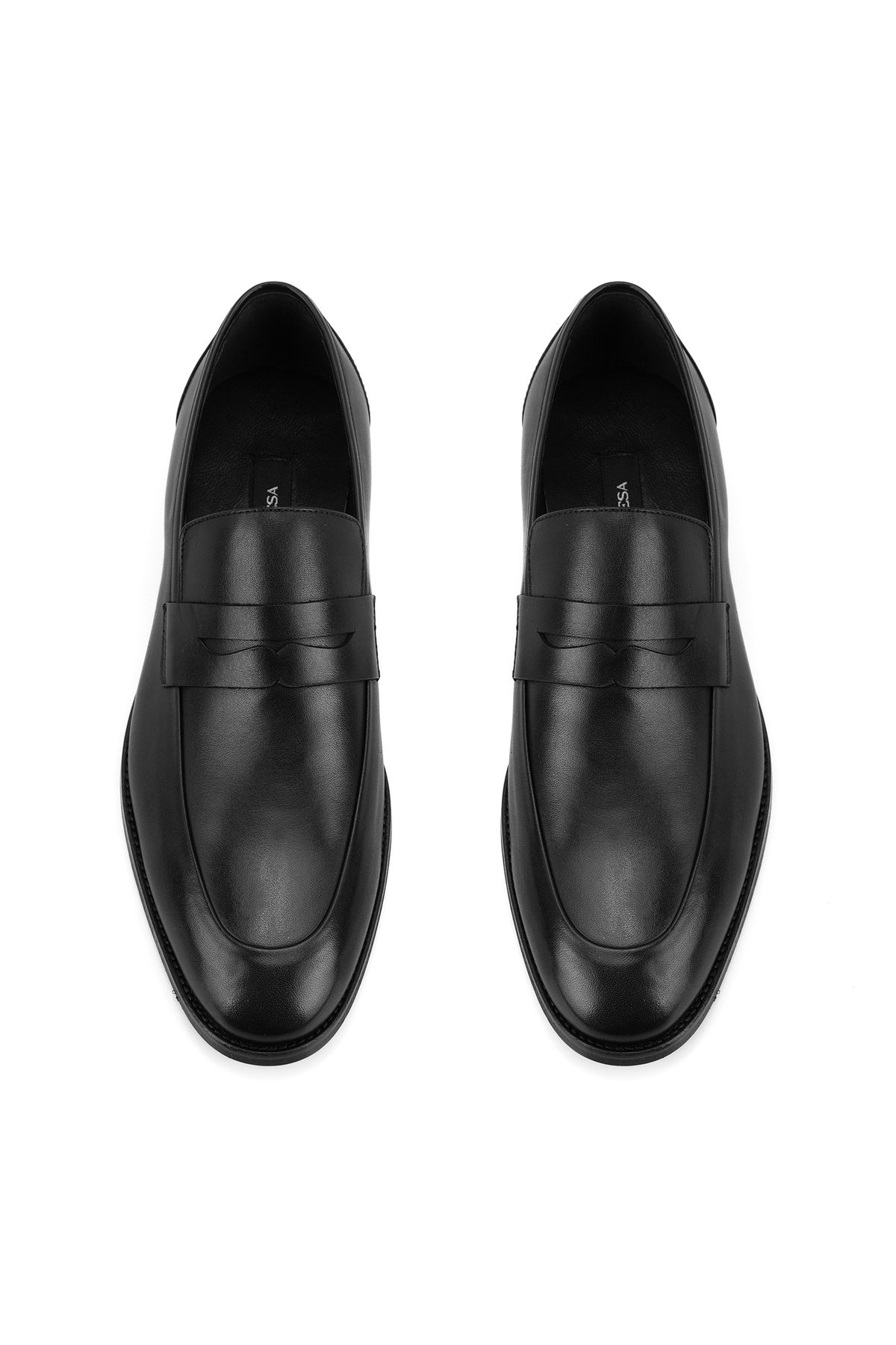 Desa-Russell Black Men's Leather Classic Shoes 4