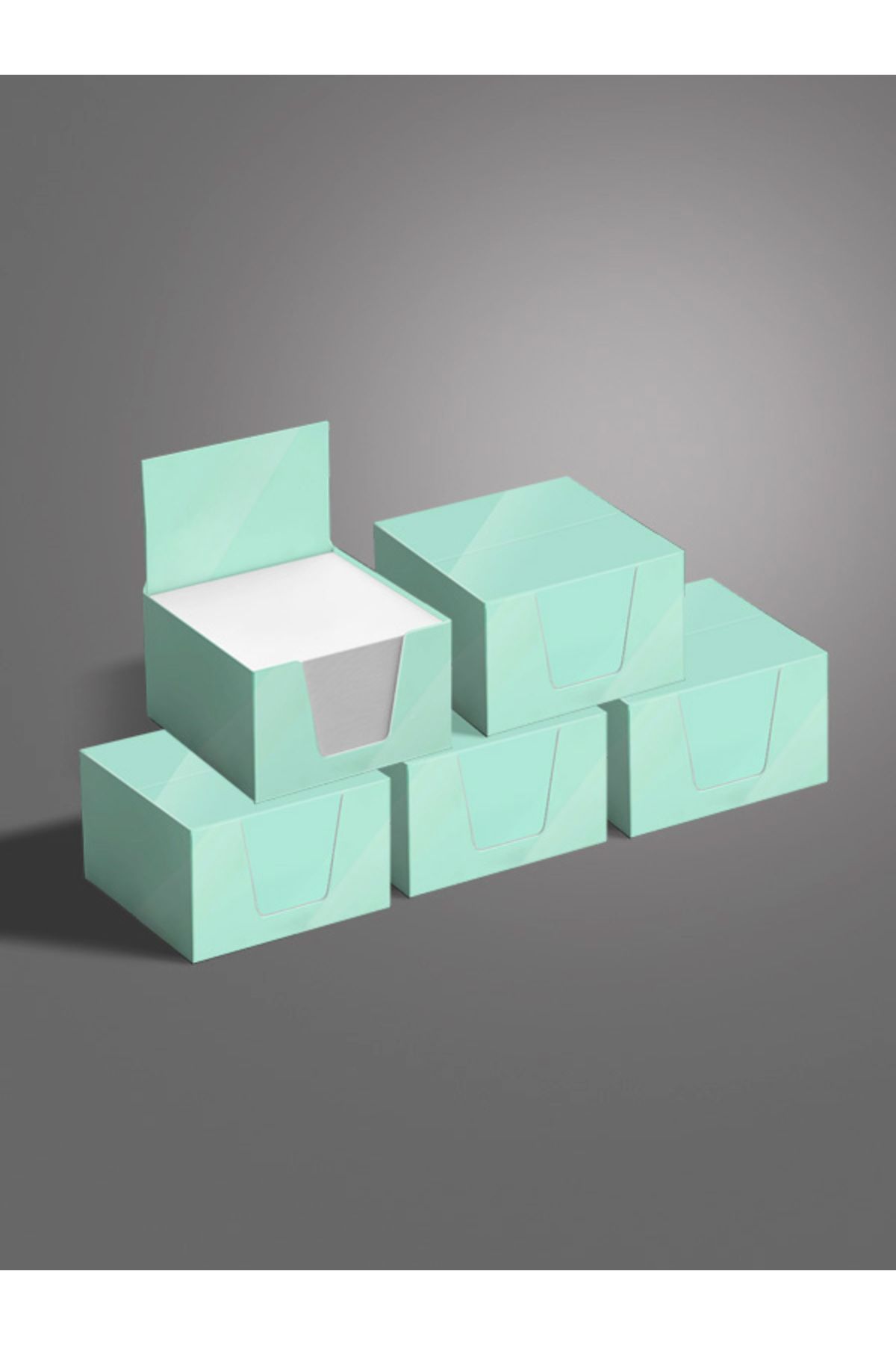 AYKUT OFSET-5Pcs Green Box, Block Notes, Anotka Papers and 8X8 Block Note Books 4