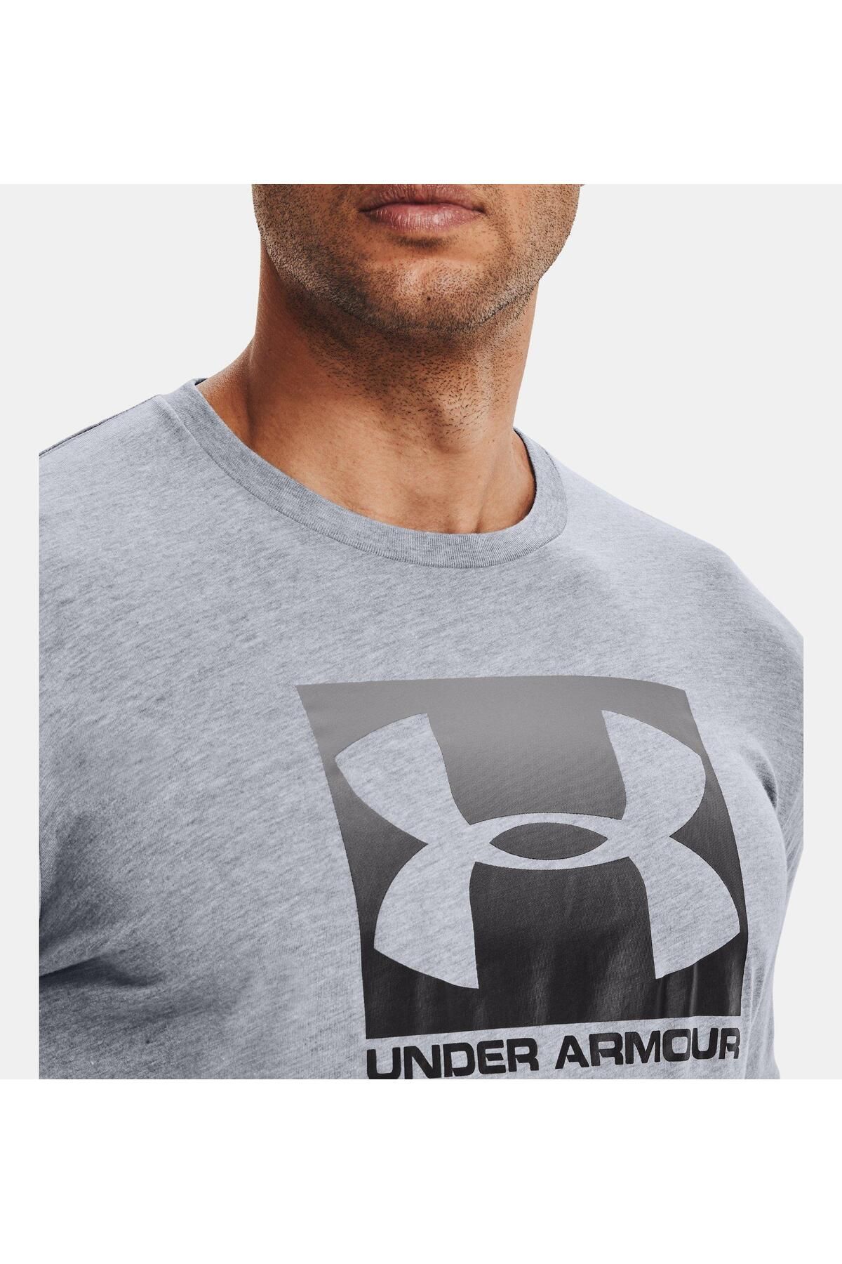 تی شرت ورزشی مشکی مردانه آستین کوتاه ورزشیTYLE BOXED UA 1329581 035 Under Armour