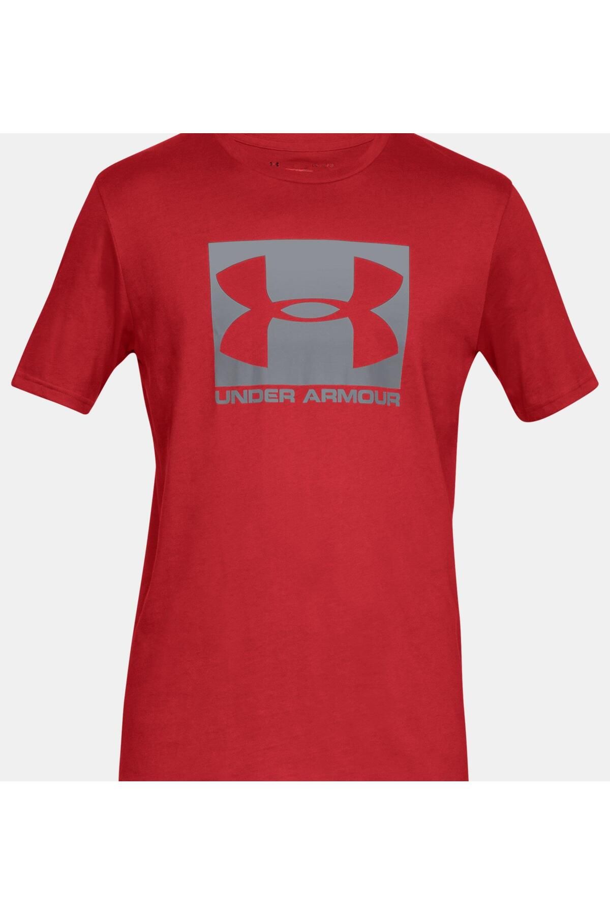 تی شرت ورزشی صورتی مردانه آستین کوتاه ورزشیTYLE BOXED 'S UA 1329581 600 Under Armour