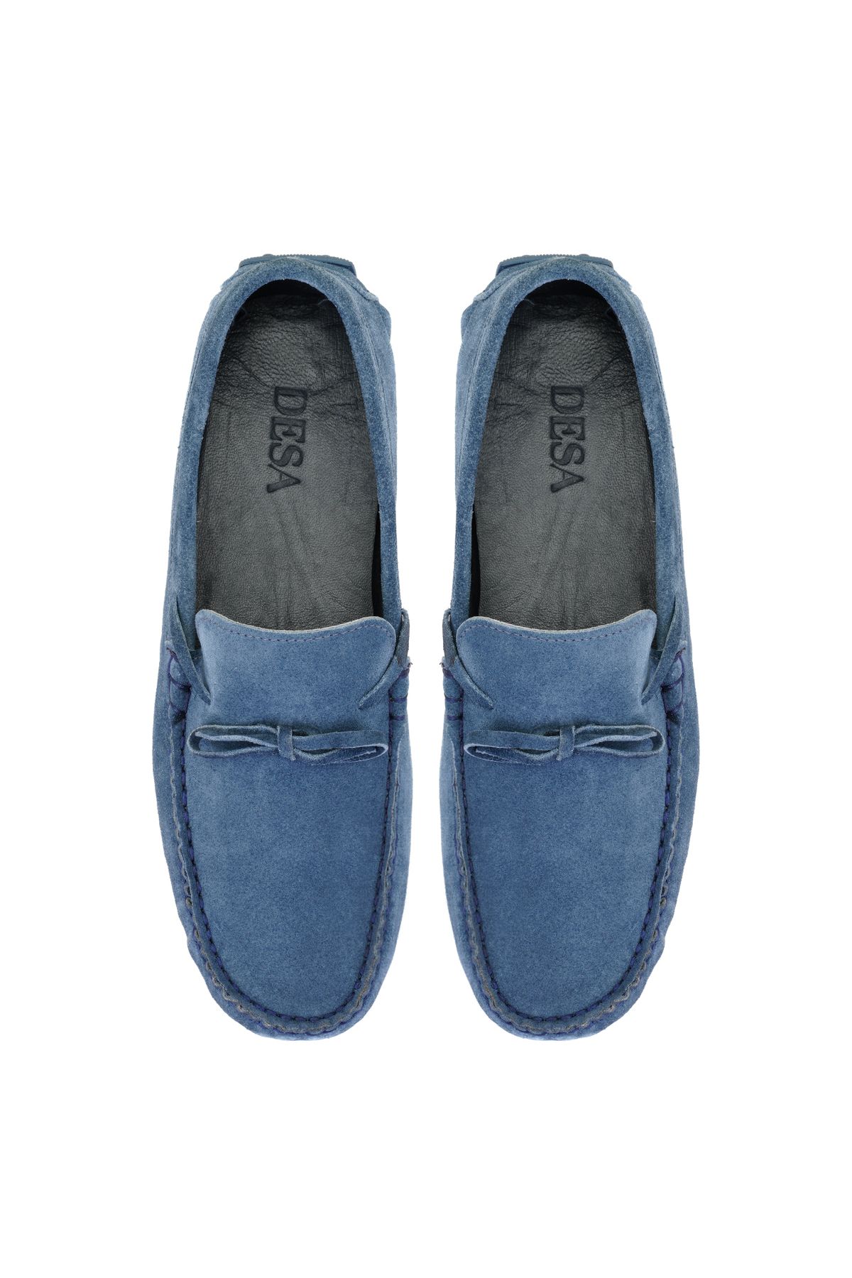 Desa-Loafer din piele de piele intoarsa pentru barbati Ancil Blue 4
