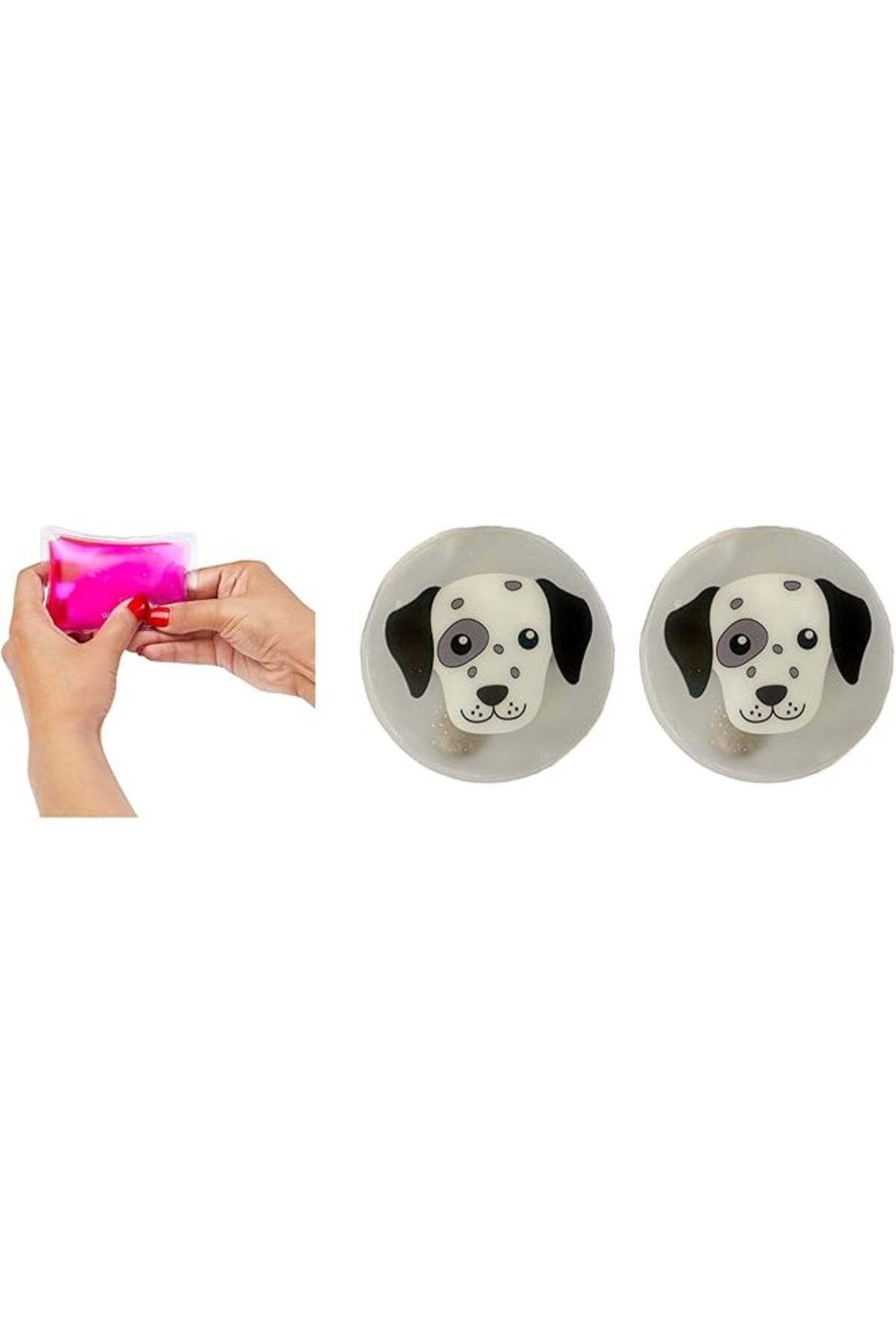 YTT Marketing Köpekli Cep Sobası,El Isıtıcı,2 Adet Sıcak Su Torbası Pvc 9Cm