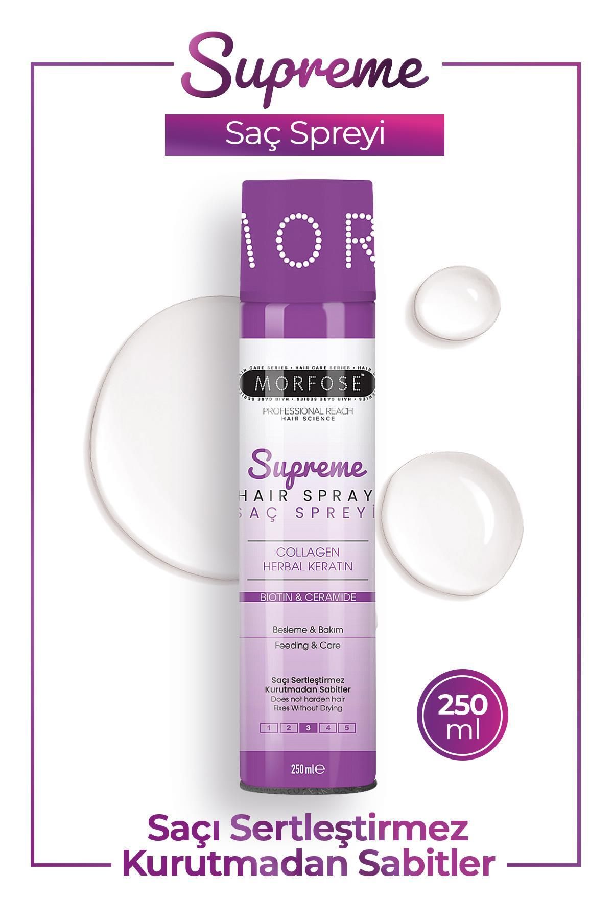 Morfose Supreme Saç Spreyi 250 ml - Kolajen, Bitkisel Keratin, Seramid