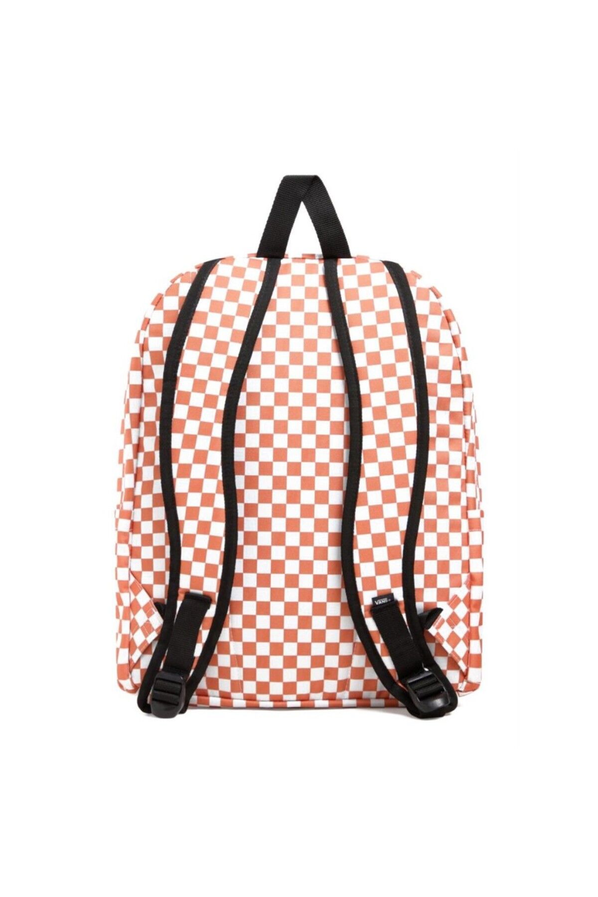 Vans-Hnedý kockovaný ruksak Vans Old Skool Check Backpack 2