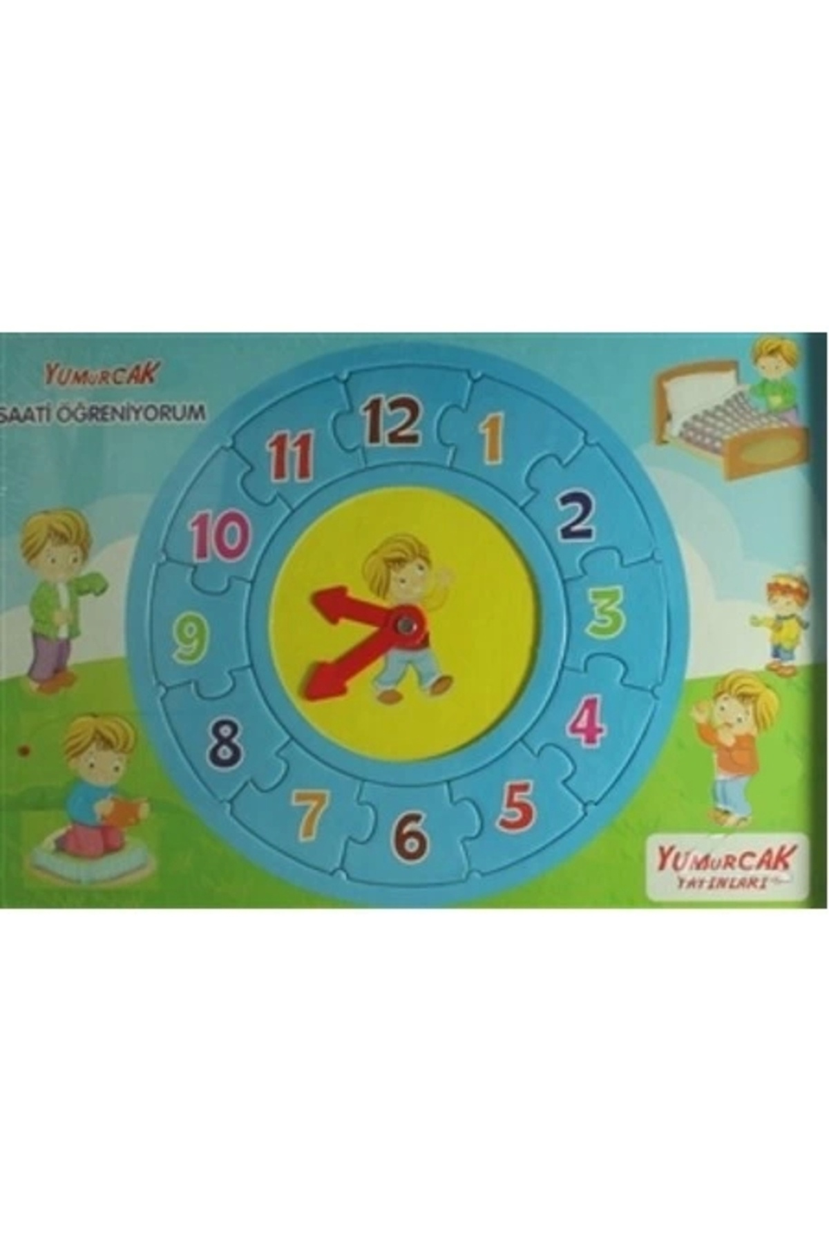 Yumurcak Yayınları-I'M Learning the Clock (Puzzle) 1