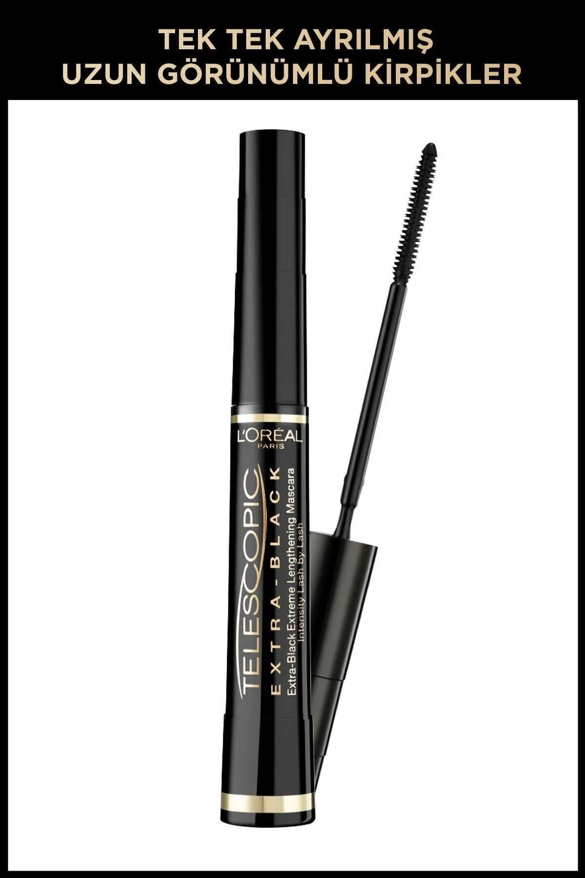 L'Oreal Paris L'oréal Paris Telescopic Carbon Black Maskara - Siyah