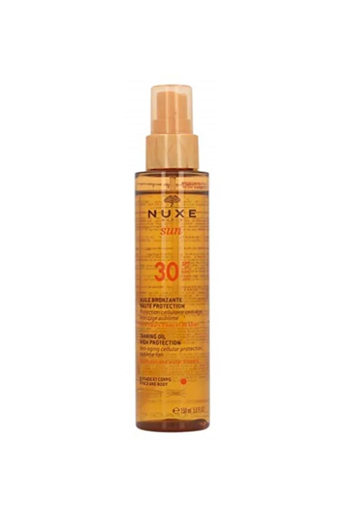 Nuxe Sun Spf 30 Bronzlaştırıcı Yüz ve Vücut Yağı 150 ml