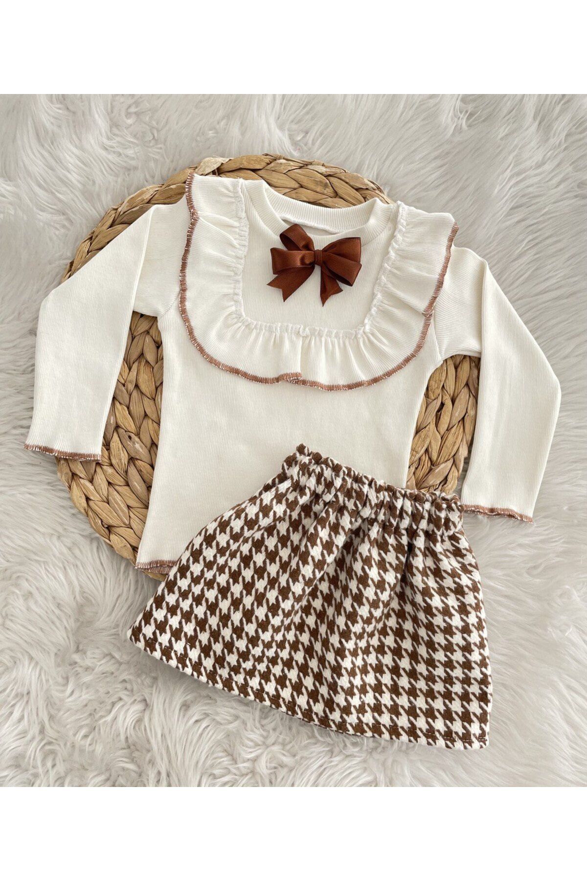 AKİF GİYİM Kiz Çocuk Fi̇yonklu Kazayaği Etek Badi̇ Takimi fotoğrafı 3 (önizleme)