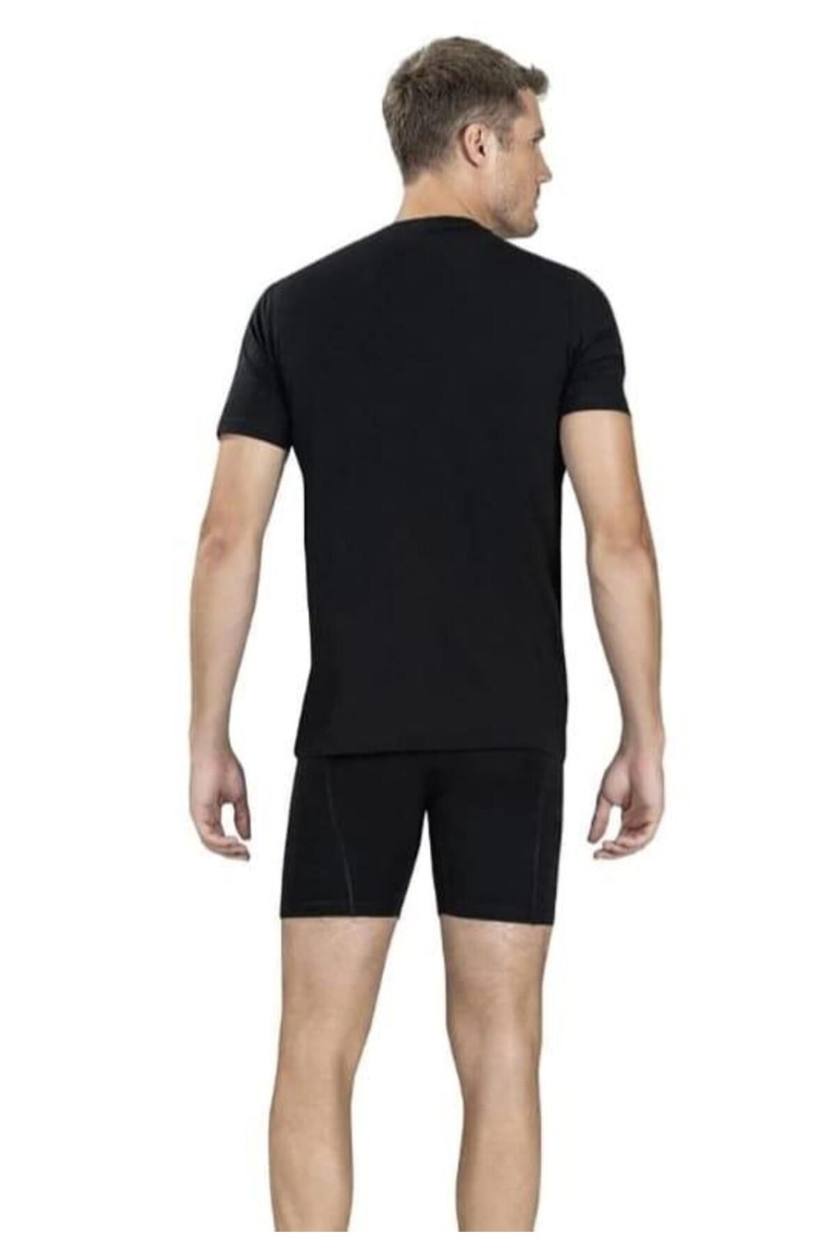 Jiber-112 Men's V-Neck Half Sleeve Undershirt 3 Pieces 3