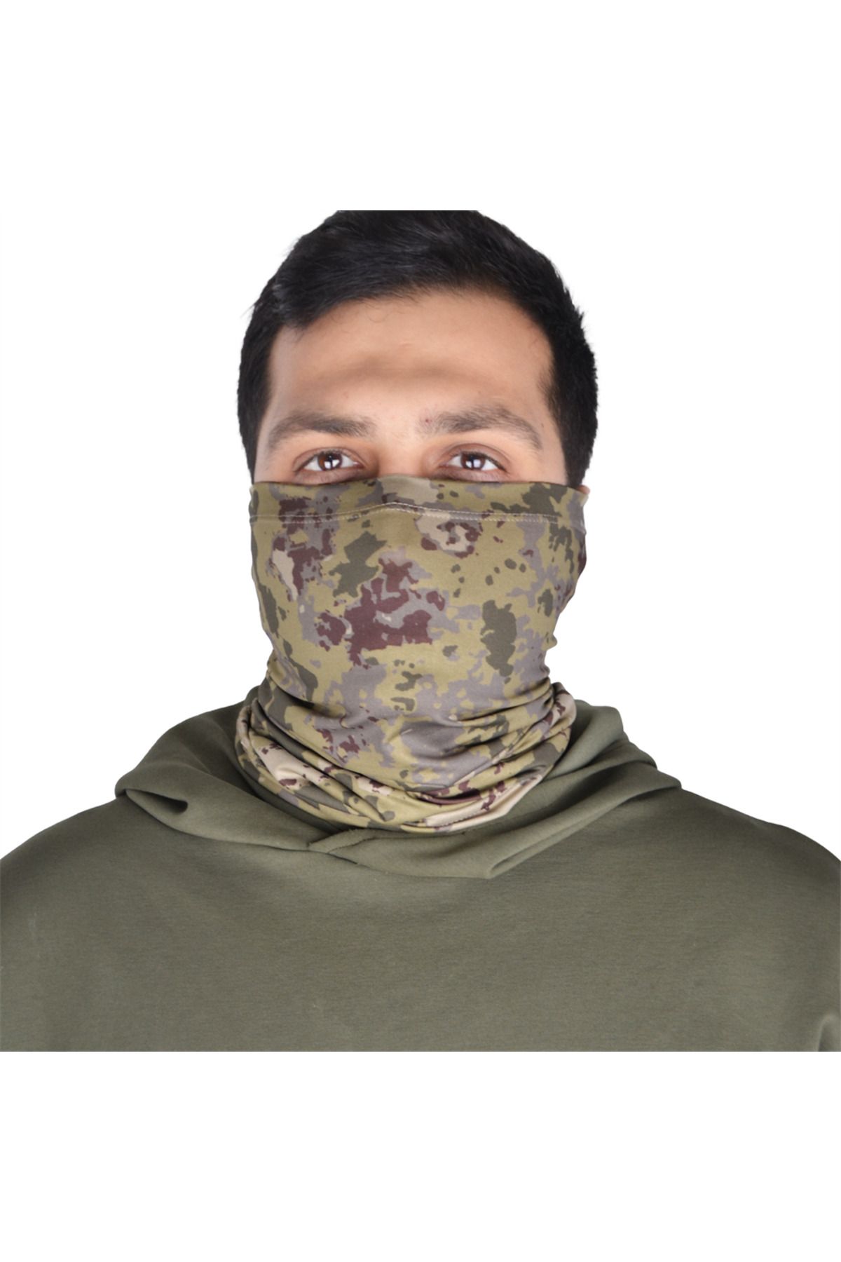 Wolftrap Tactical 11 Farklı Şekile Girebilen Kamuflaj Desenli Fonksiyonel Microfiber Boyunluk, Çok Amaçlı Buff