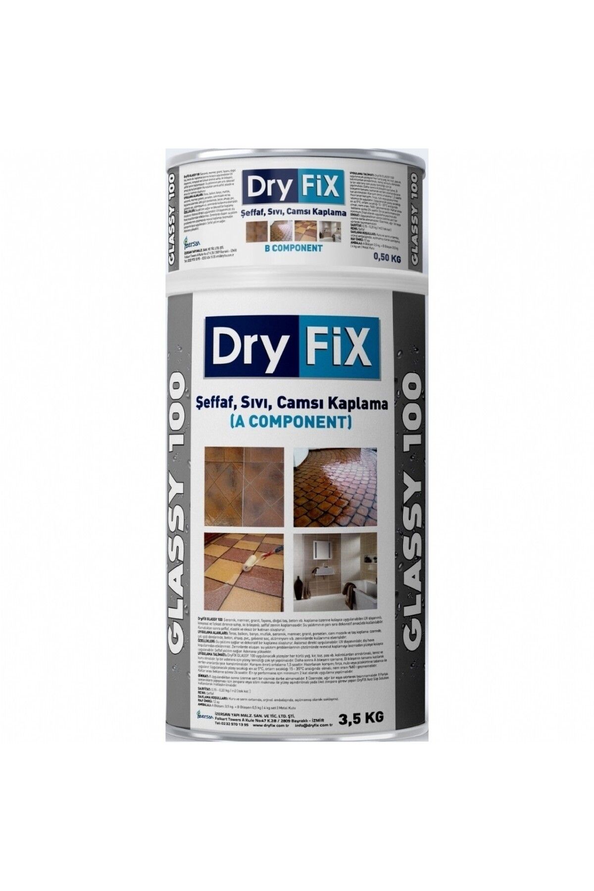 Dryfix Glassy 100  Sıvı Cam Kaplama 4 Kg