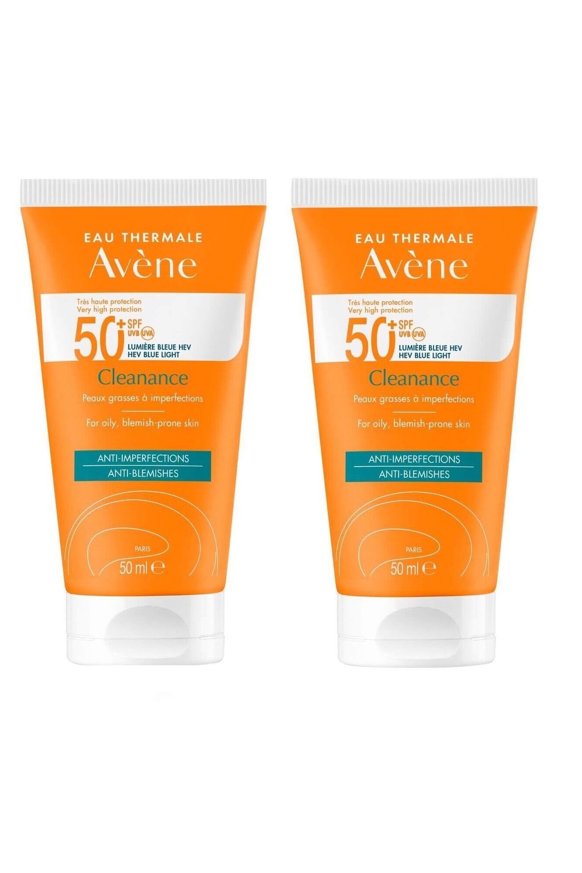 Avene Cleanance Yağlı ve Akneye Eğilimli Ciltler için SPF 50+ Güneş Koruyucu 50 ml	2'Lİ