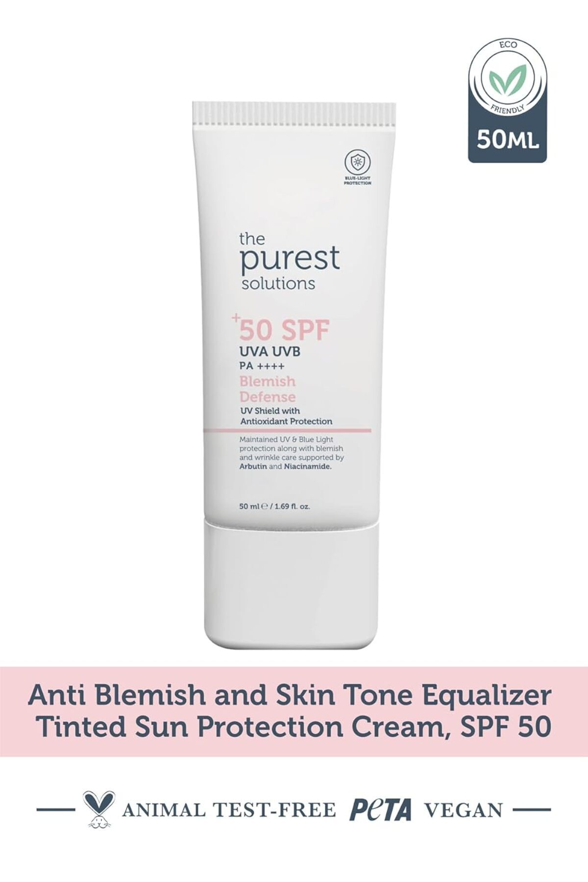 The Purest Solutions-The Purest Solutions Blemish Defense (Scut UV cu protecție antioxidantă SPF 50+) - 8h UVA Protect 2