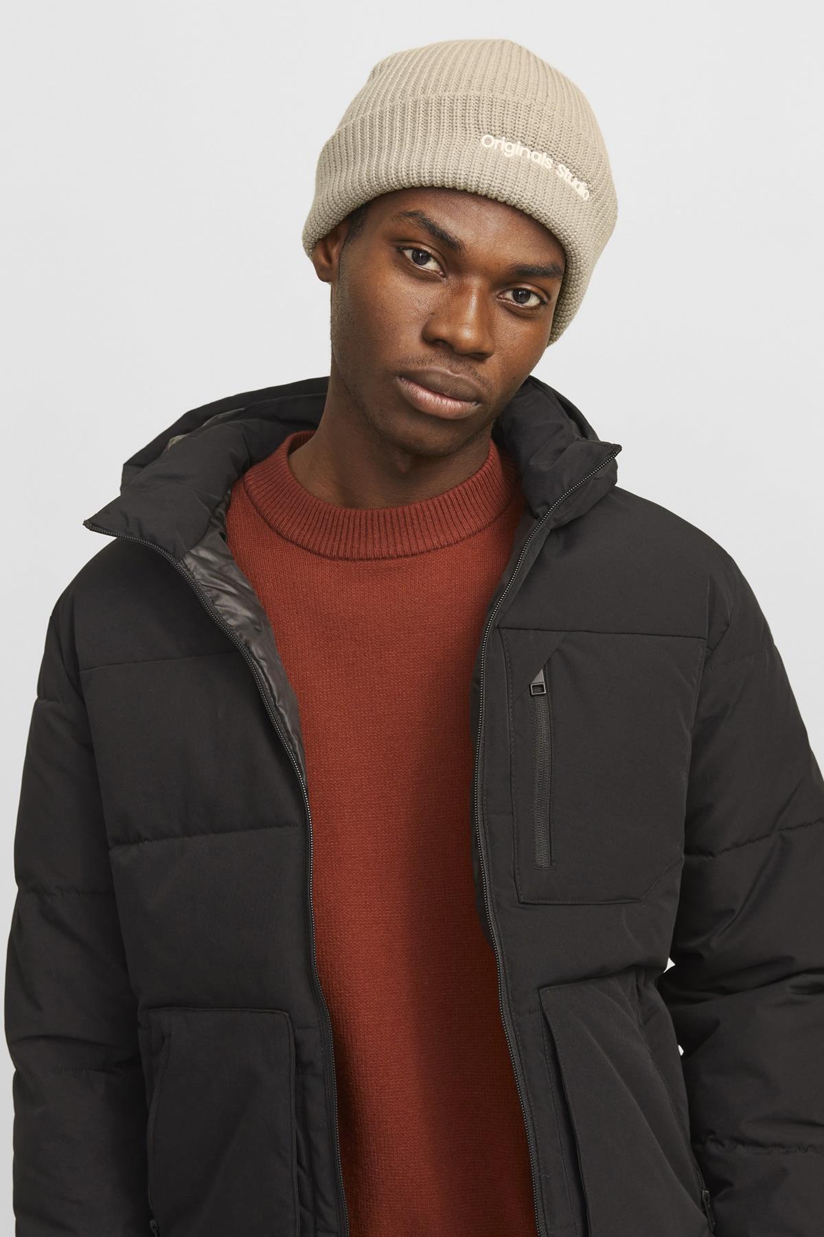 برت/کلاه بافتنی مردانه راسته | جک اند جونز Jack & Jones 12261001 - تصویر 5