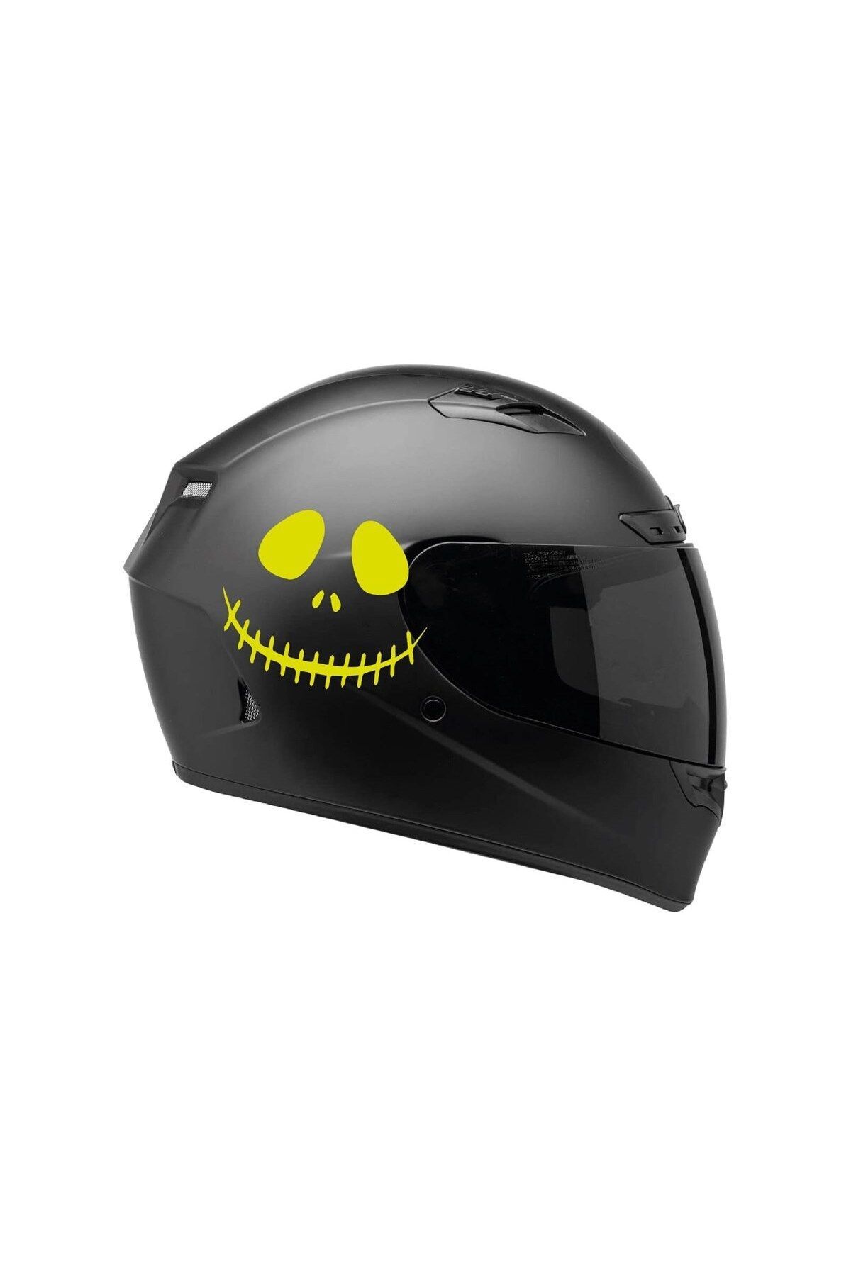 MLH STORE Tek Renk Soytarı (clown Helmet Stickers) Kask Sticker Etiket Modeli