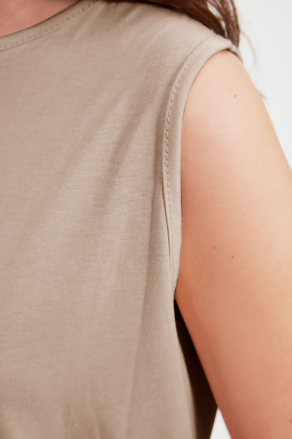 Trendyol Modest-Schwarzes und steinfarbenes 2-teiliges Kleid aus 100 % Baumwolle – TCTAW22UK0110 8
