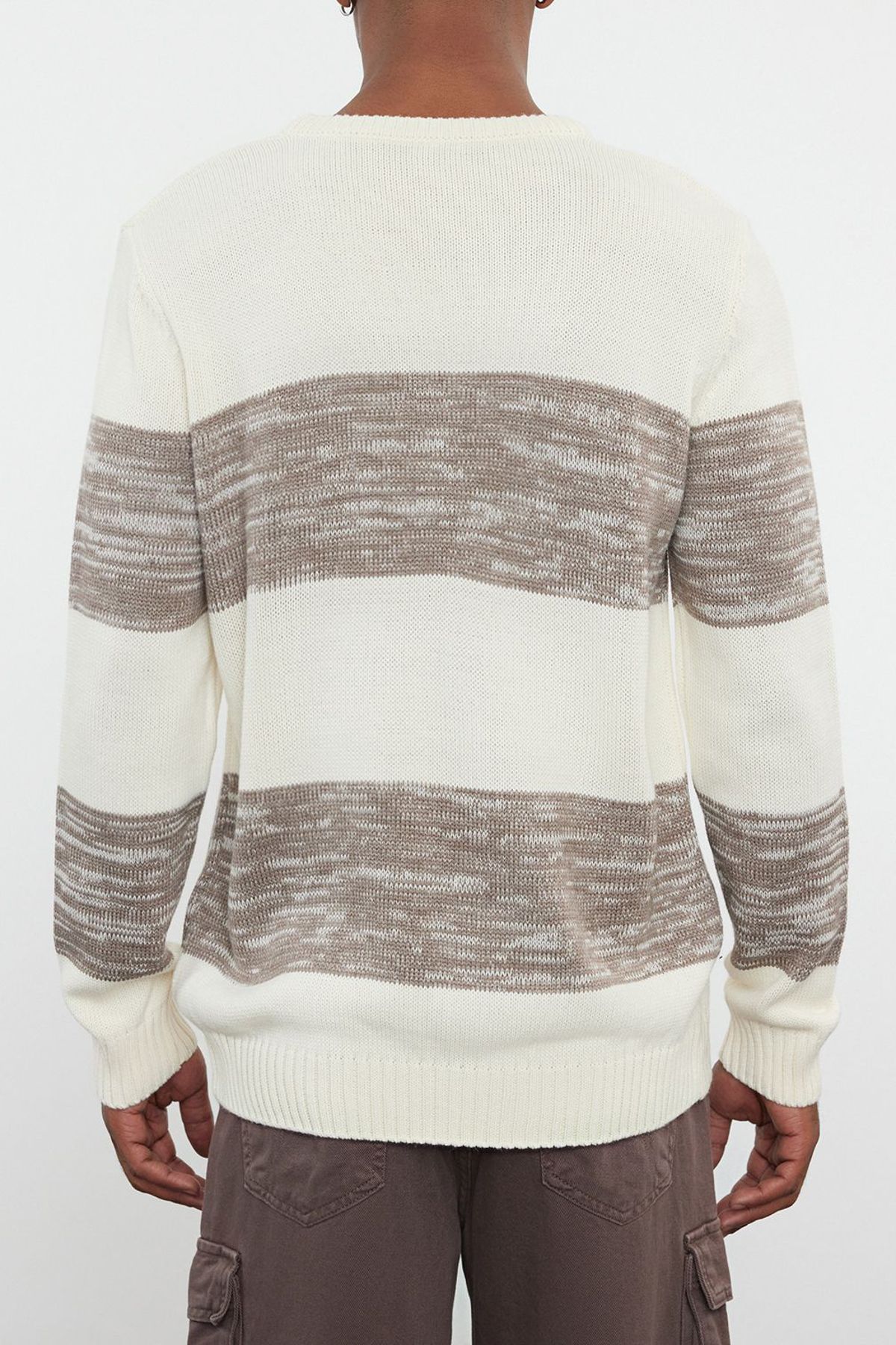 Edit by Trendyol-Πέτρα Casual Κανονική Crew Neck διαβαθμισμένη πουλόβερ πουλόβερ TMNAW25KZ00024 5