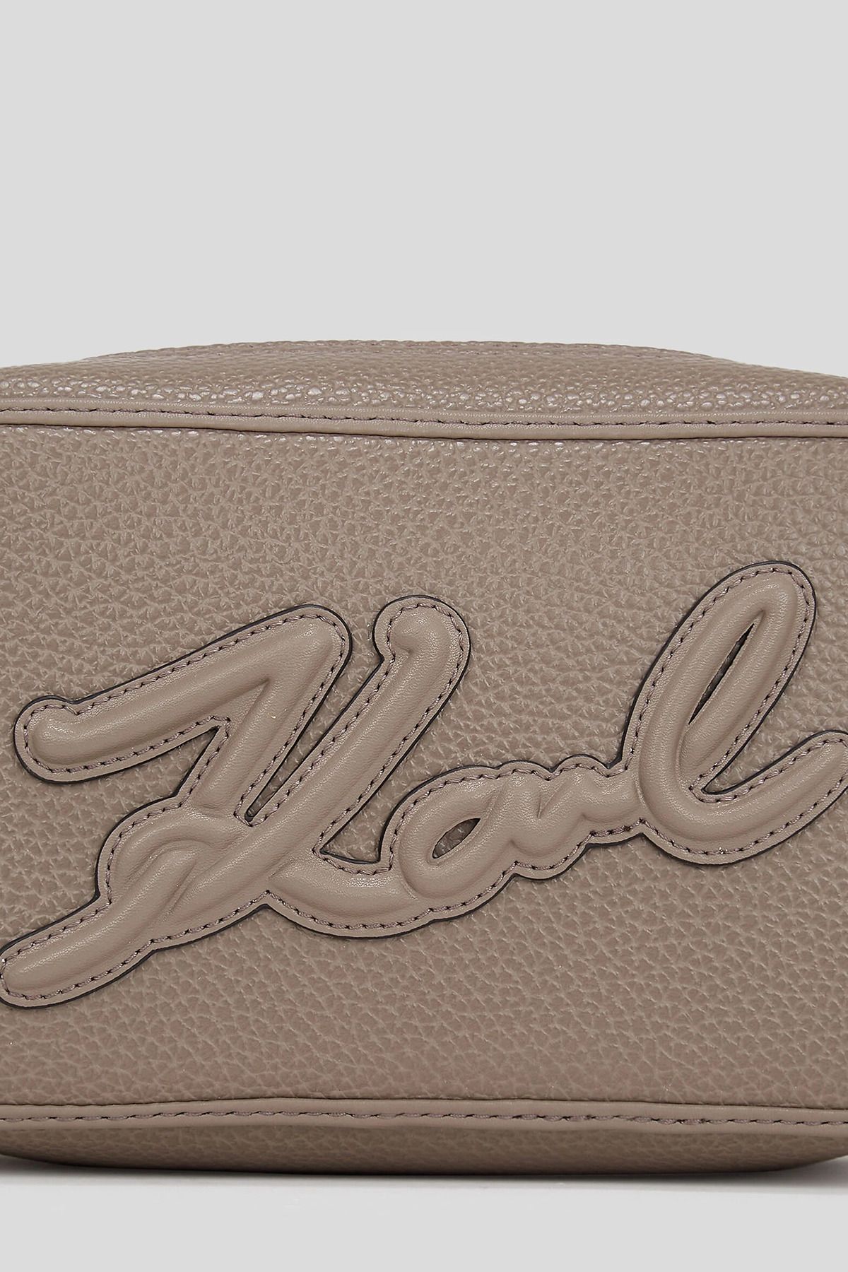 Karl Lagerfeld-Béžová dámska crossbody kabelka 12,5x20x8 cm 245W3094 4