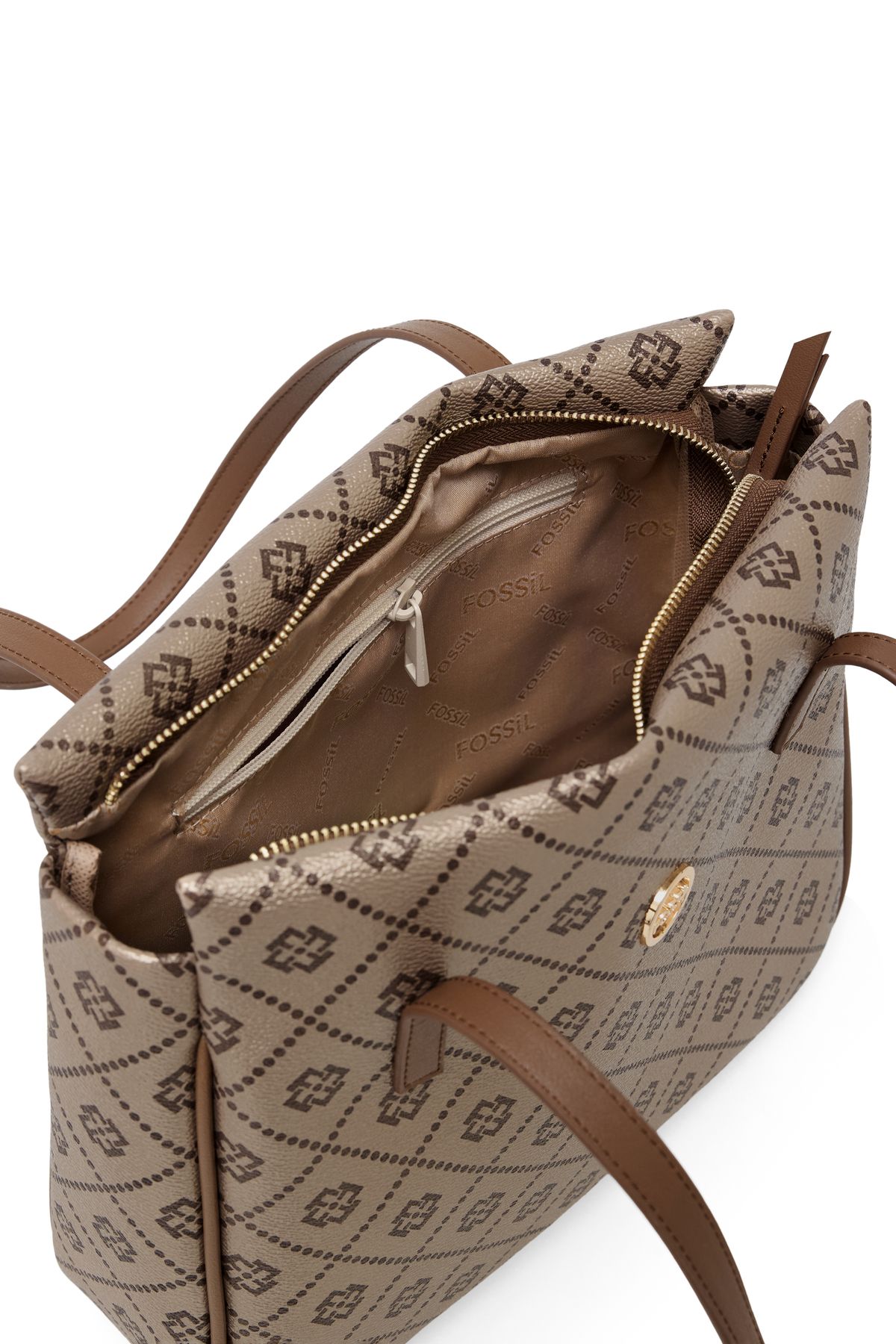 Fossil-Women's Gold Hand and Shoulder Bag, Model No: 05Fo25Y5035 5