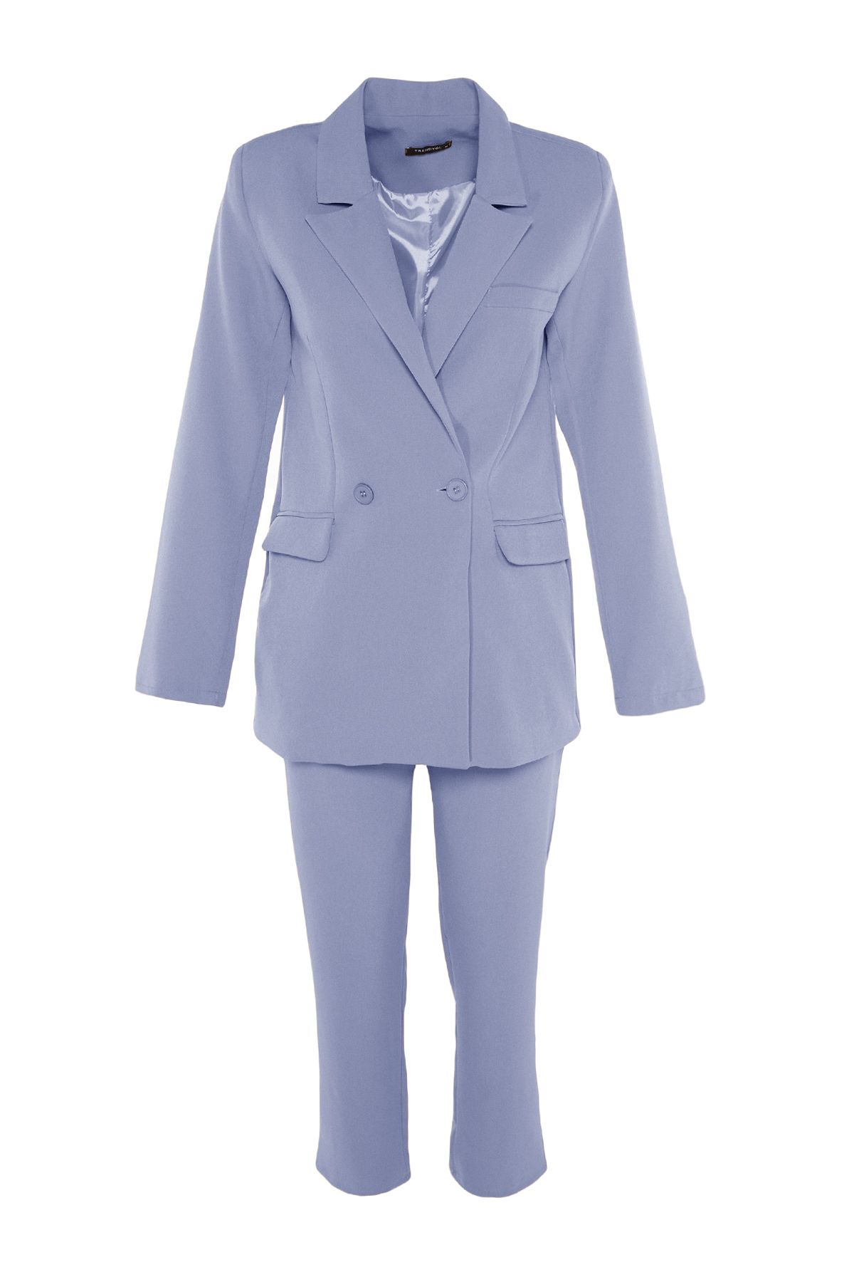 Trendyol Modest-Jasnoniebieski zestaw marynarka i spodnie - Woven Tctaw23Us00132 6