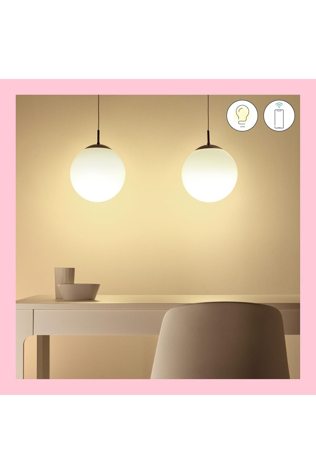 Wiz-Smart Wifi Frosted Drop Light Bulb, 60W E27, 2 Pieces, Spacesense Technology, Voice Control 8