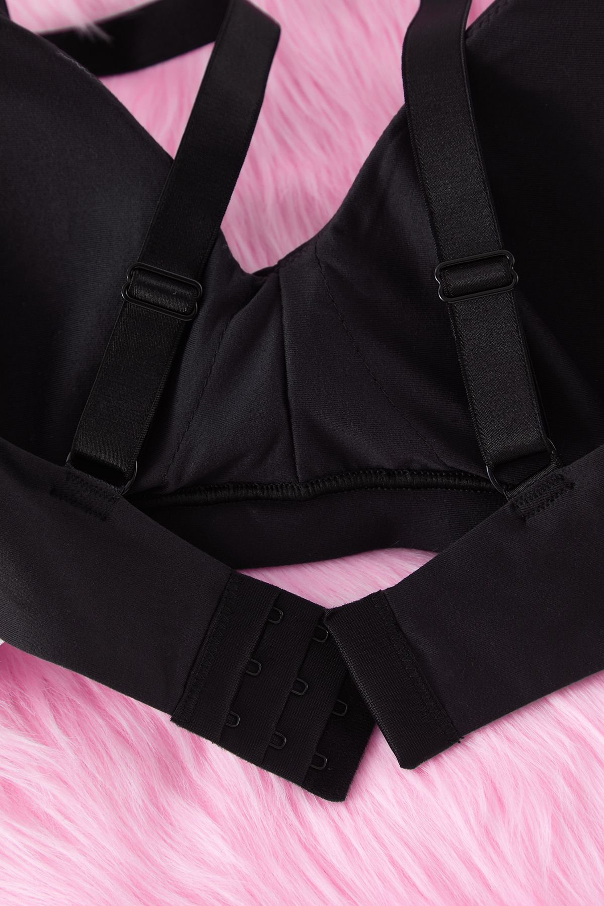 Trendyol Curve-Black Fixed Cap Micro Plus Size Bra Tbbss25Cw00002 6