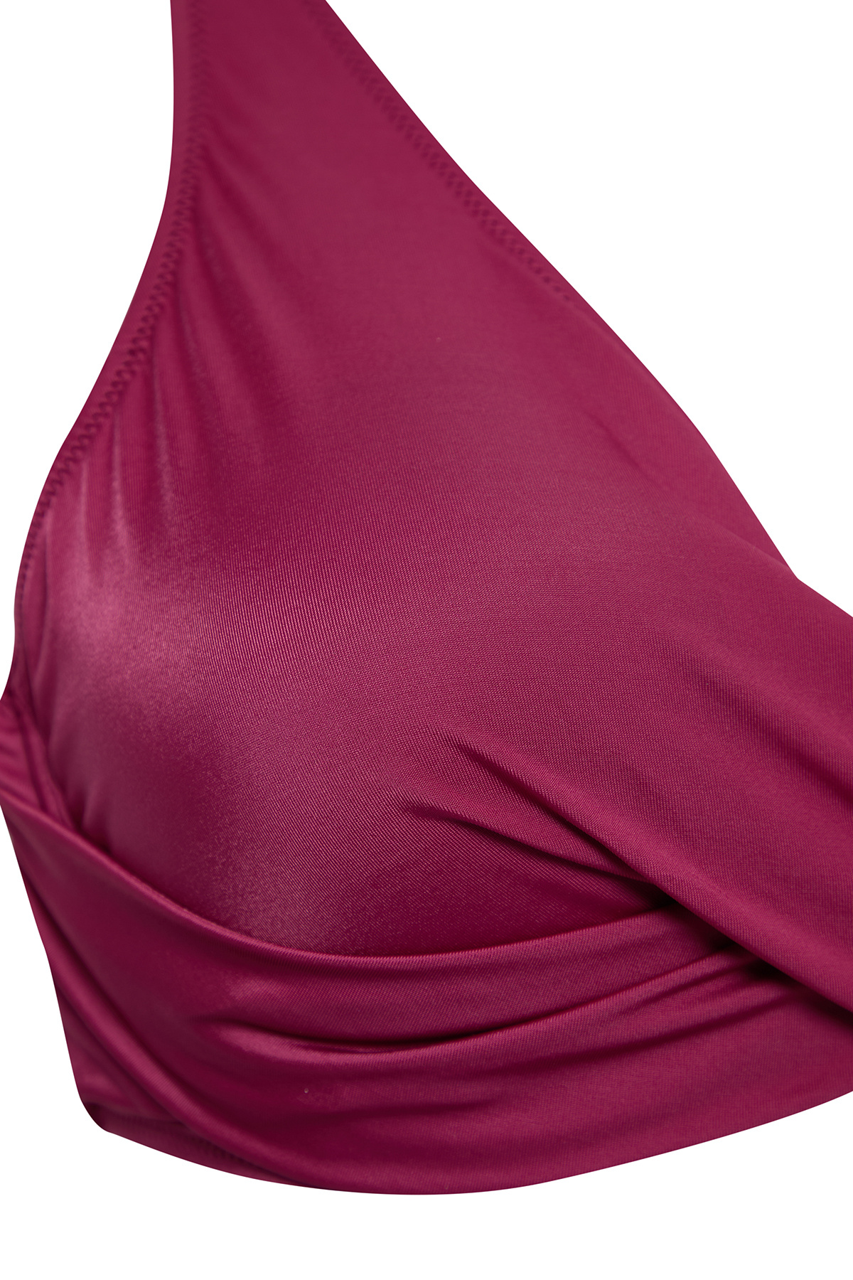 Trendyol Curve-Lila Deep V összegyűjtött nagyméretű bikinifelső TBBSS23CT00011 6