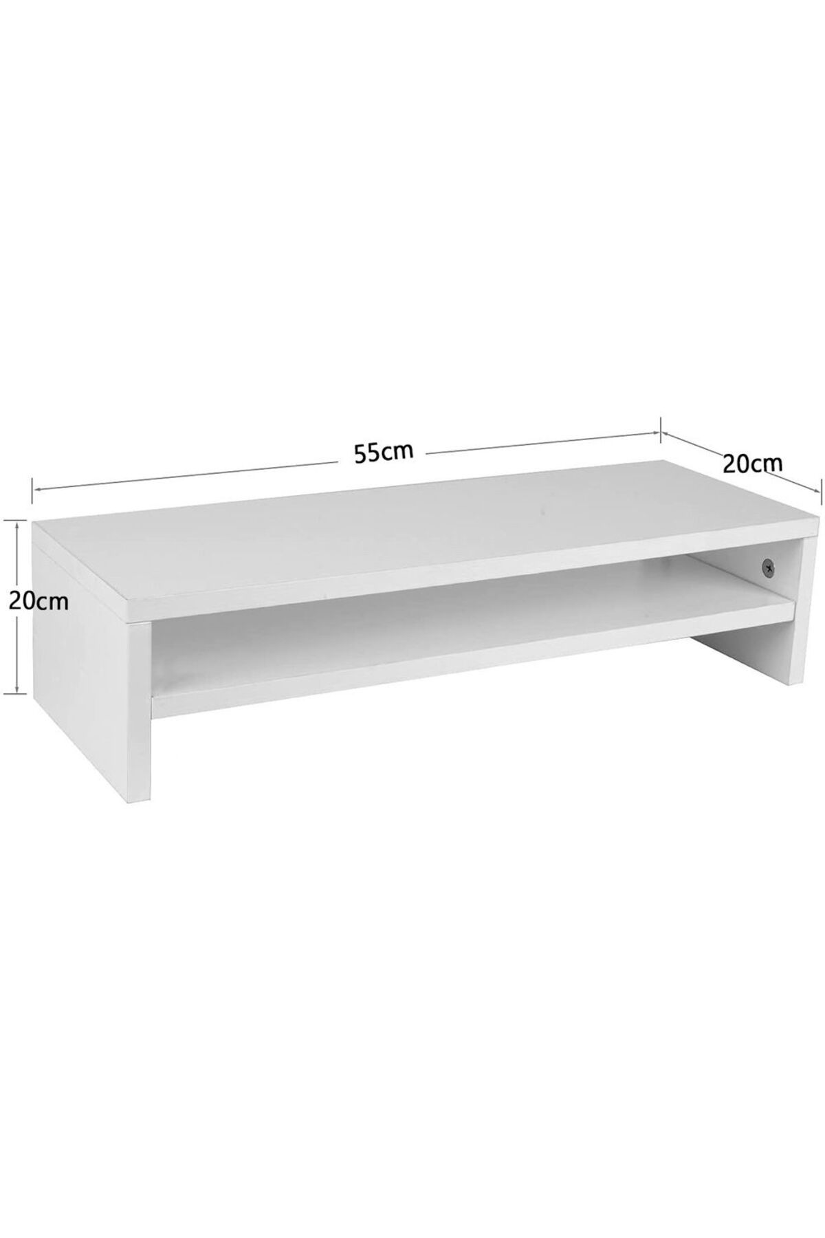 Mahmayi-White MSR-WHT Monitor Stand Riser for Laptop Computer/TV/PC/Printer, Multifunctional Systems 5