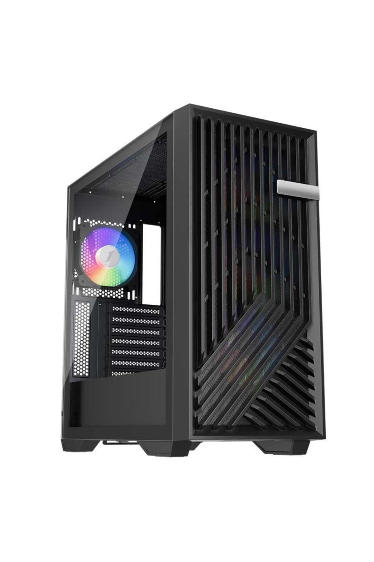 Hızlı Stok 1ST PLAYER FD8 SİYAH 750W 80+ ARGB 6X12CM FAN TEMPERLİ CAM MESH USB 3.0 E-ATX KASA