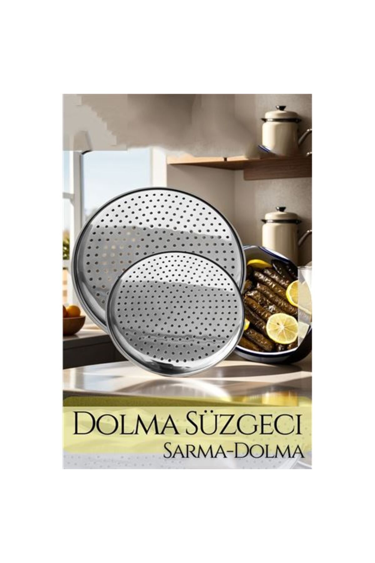 KfksStore Engithalat Sarma Dolma Süzgeci 2 li Set