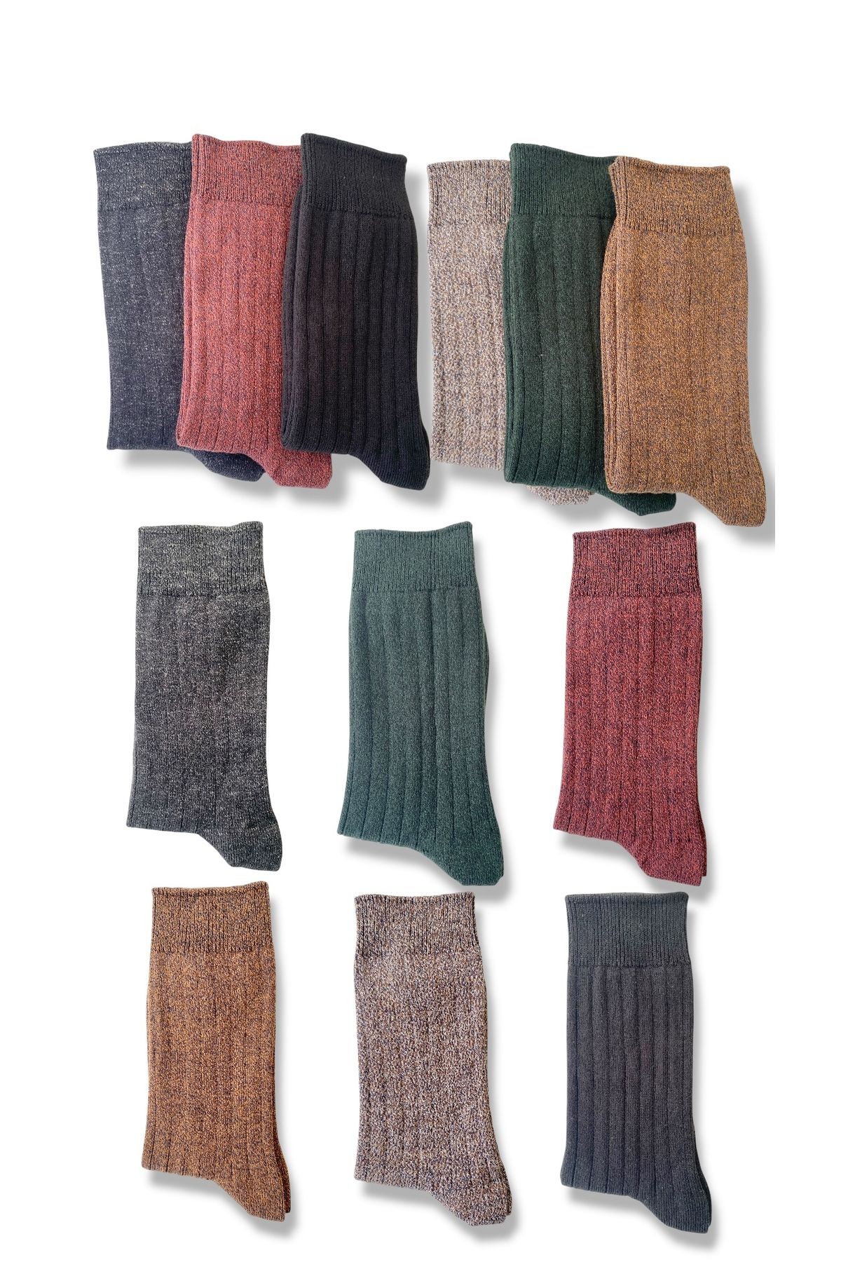 footmania-6" Pair Winter Women's Wool Acrylic Thermal Socks Set (Soft Touch) 2