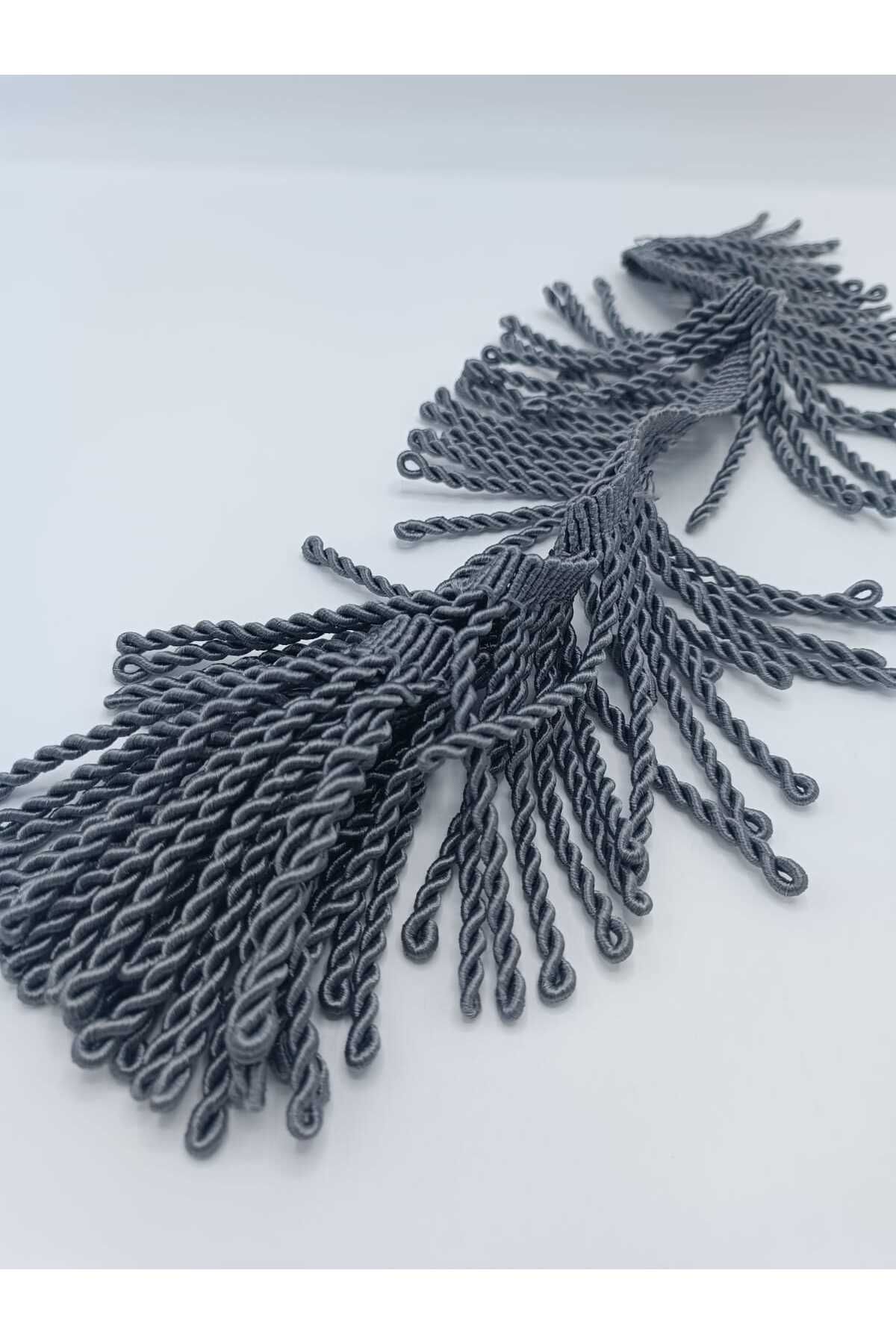 KATMERTEKS-10 Meters Anthracite Bouillon Fringe 2