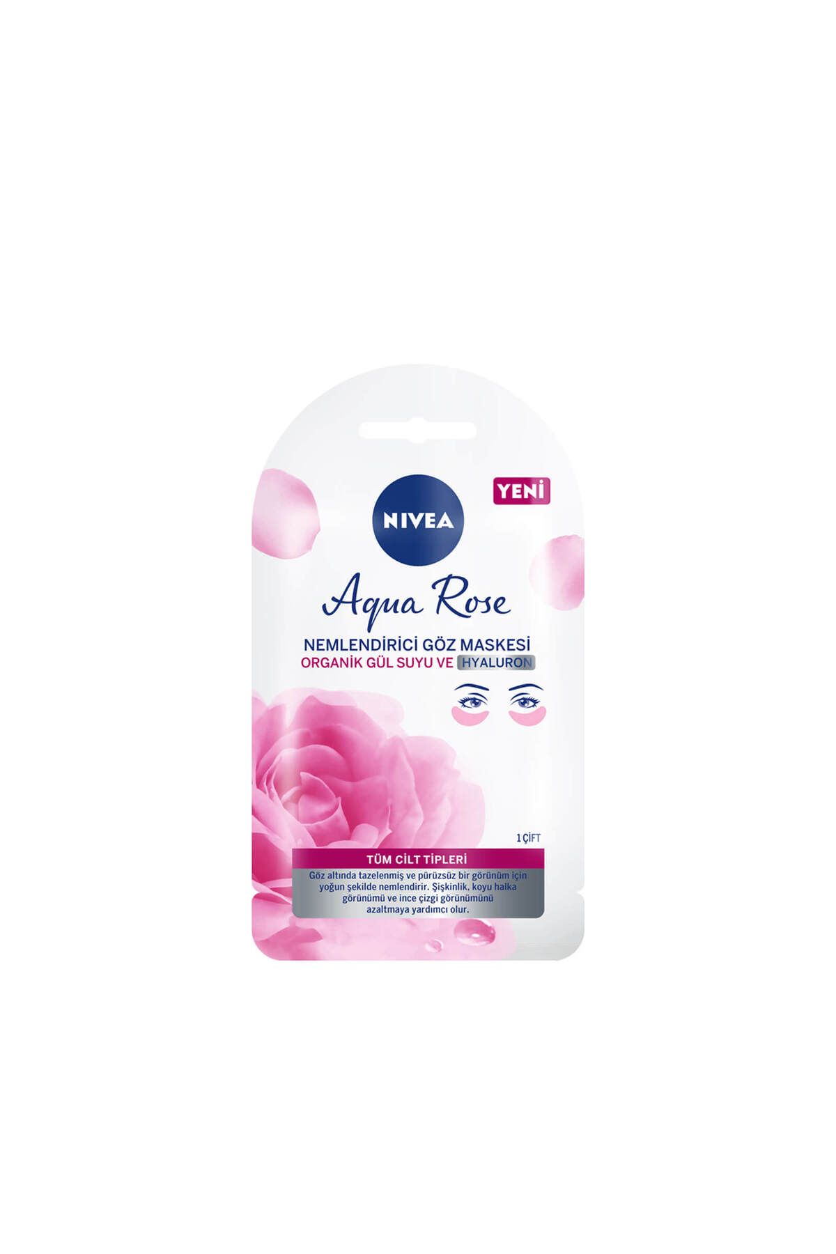 NIVEA Aqua Rose Nemlendirici Göz Maskesi 1 Çift