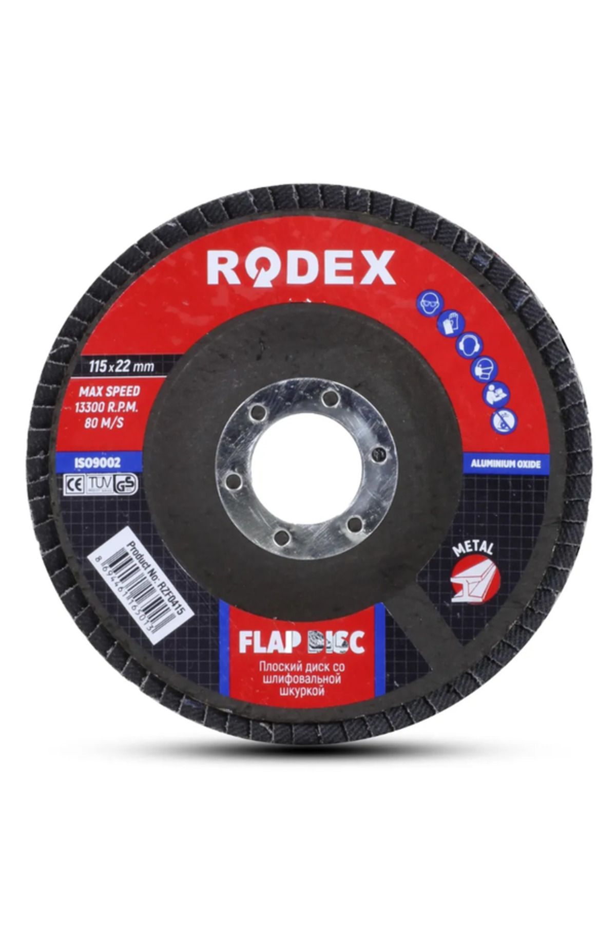 Rodex Avuç Taşlama Flap Di̇sk 40kum