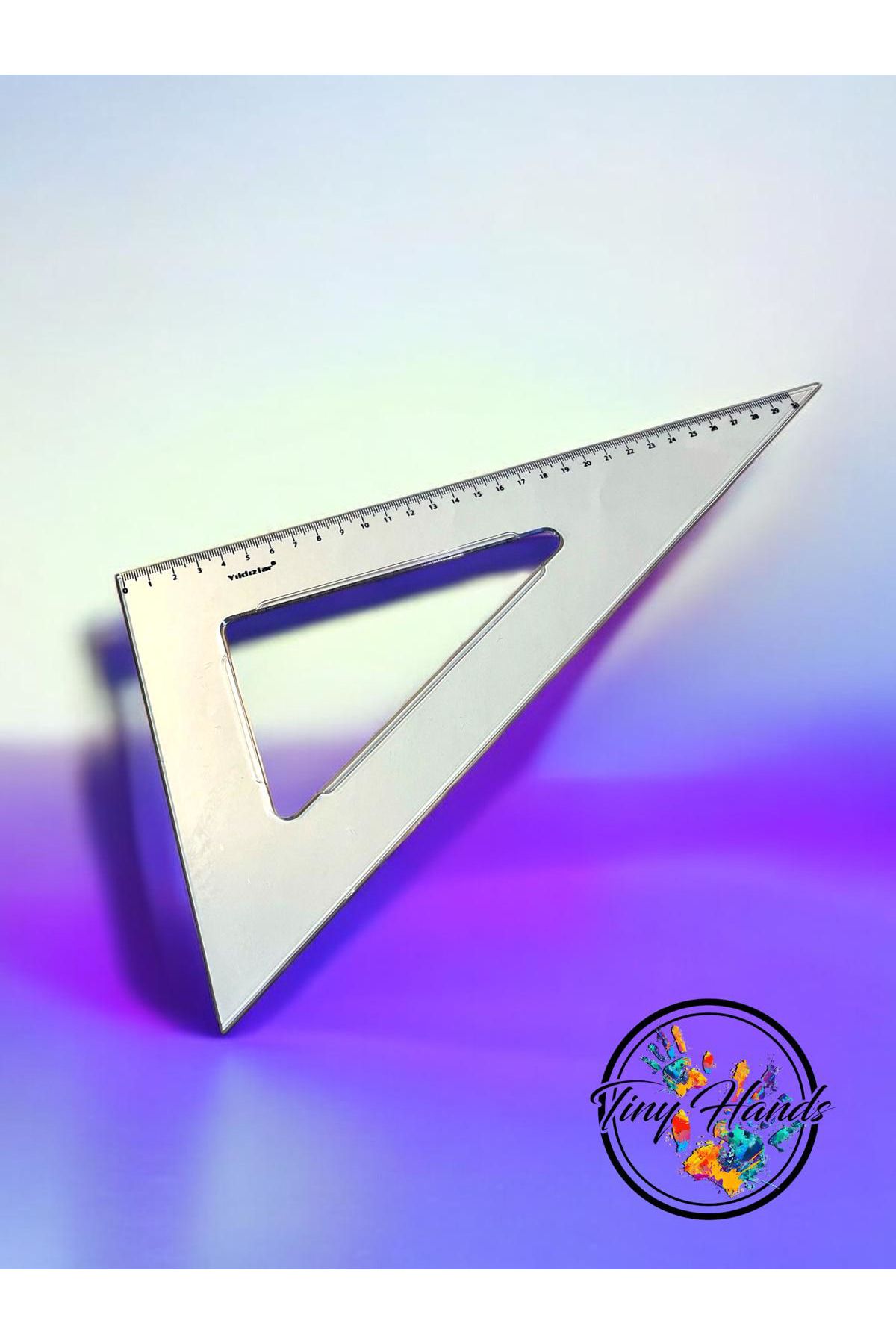 tiny hands-Miter Set 31cm + 22cm 2Pcs Mitre Mitre Set 45-60Cc Ruler Set Triangle Ruler 3