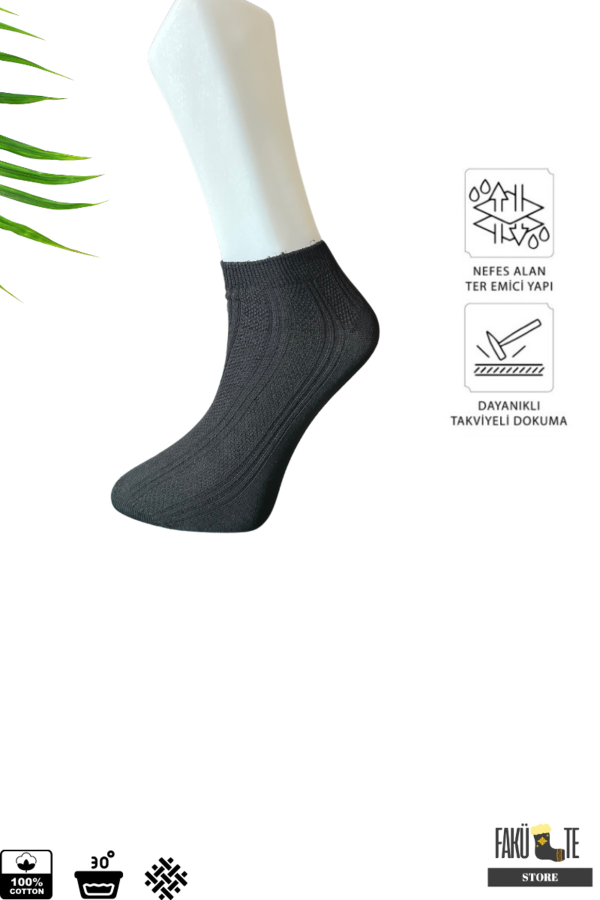 4 Çift Unisex Kısa Desenli Çorap Seti — görsel 2 · TYBTGZCM2MA8E3YM36