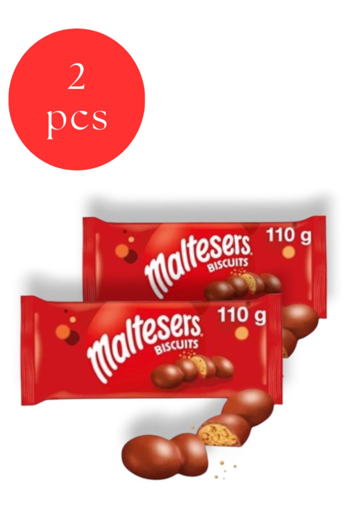 Maltesers Sütlü Çikolatalı Bisküvi 110 Gr x 2 Adet