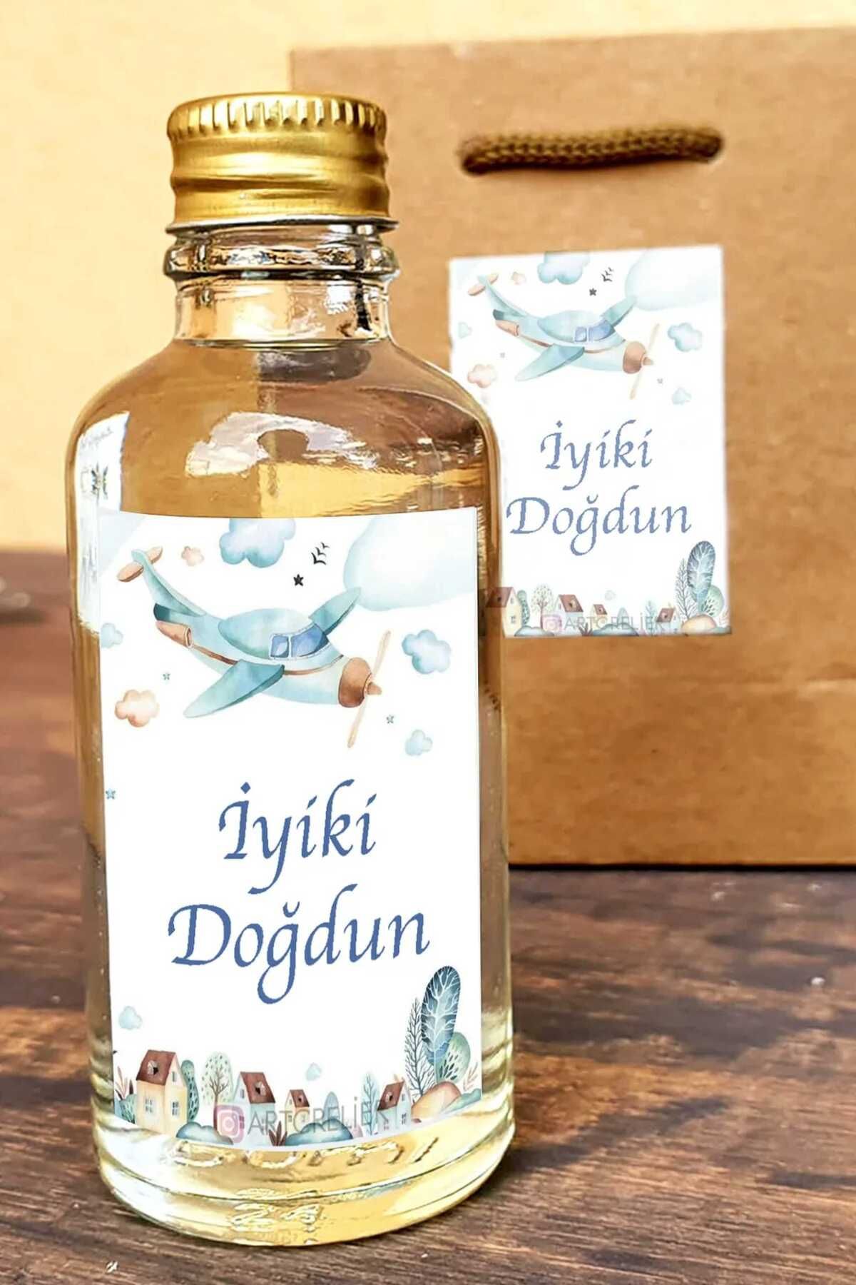 fırsatlar diyarı Hoşgeldin Bebek Kolonya Şişe Etiketi Doğum Günü Etiketi / 3x4,5 cm - 90 Adet