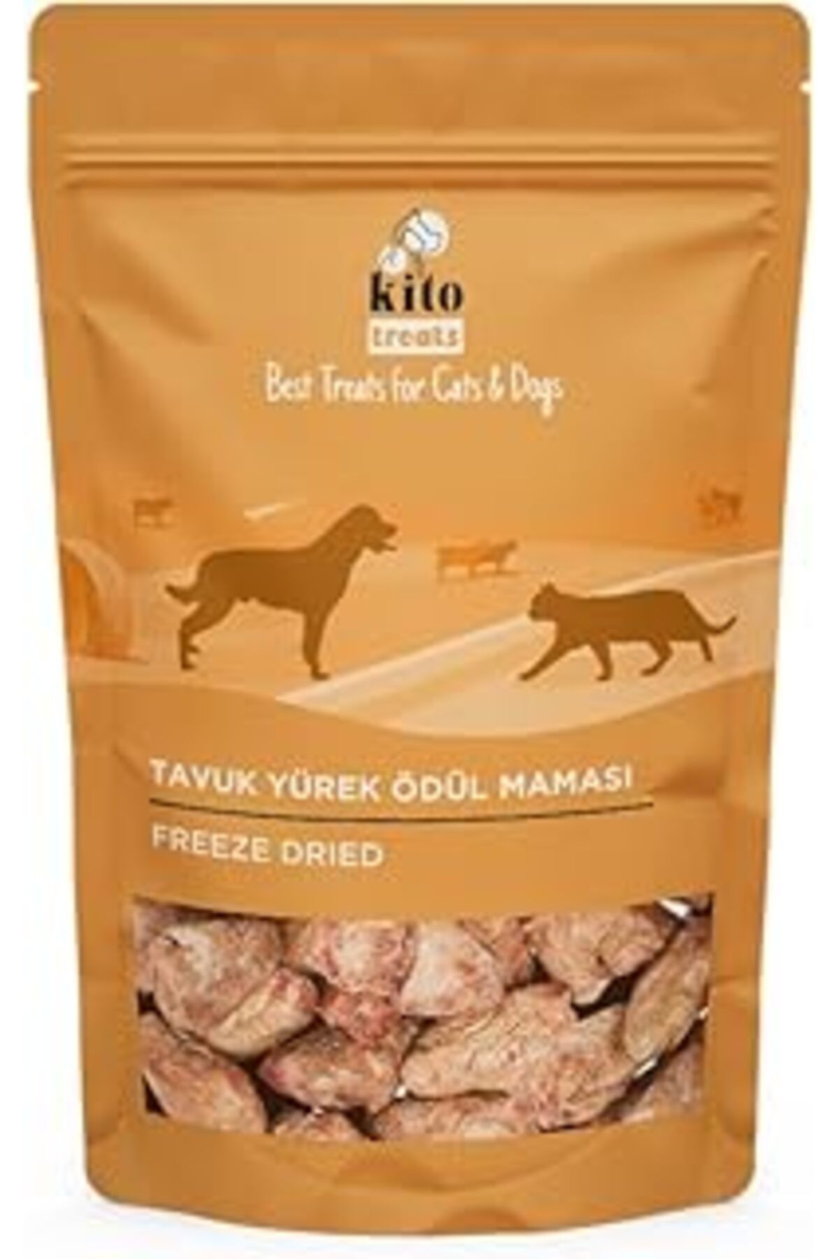 ZUHUDİ Kito Freeze Dried Tavuk Yürek Ödül Sı Köpekler Için 30 Gr (Dog Treat)