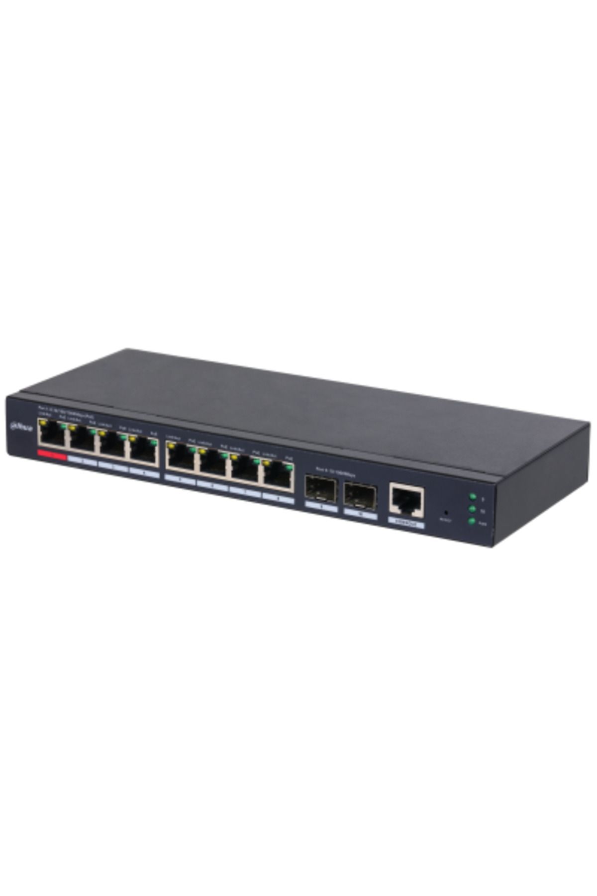 DAHUA S4210-8GT-110 8 PORT 8XGE-2XGE/SFP-1XGE YÖNETİLEBİLİR 110W POE SWİTCH