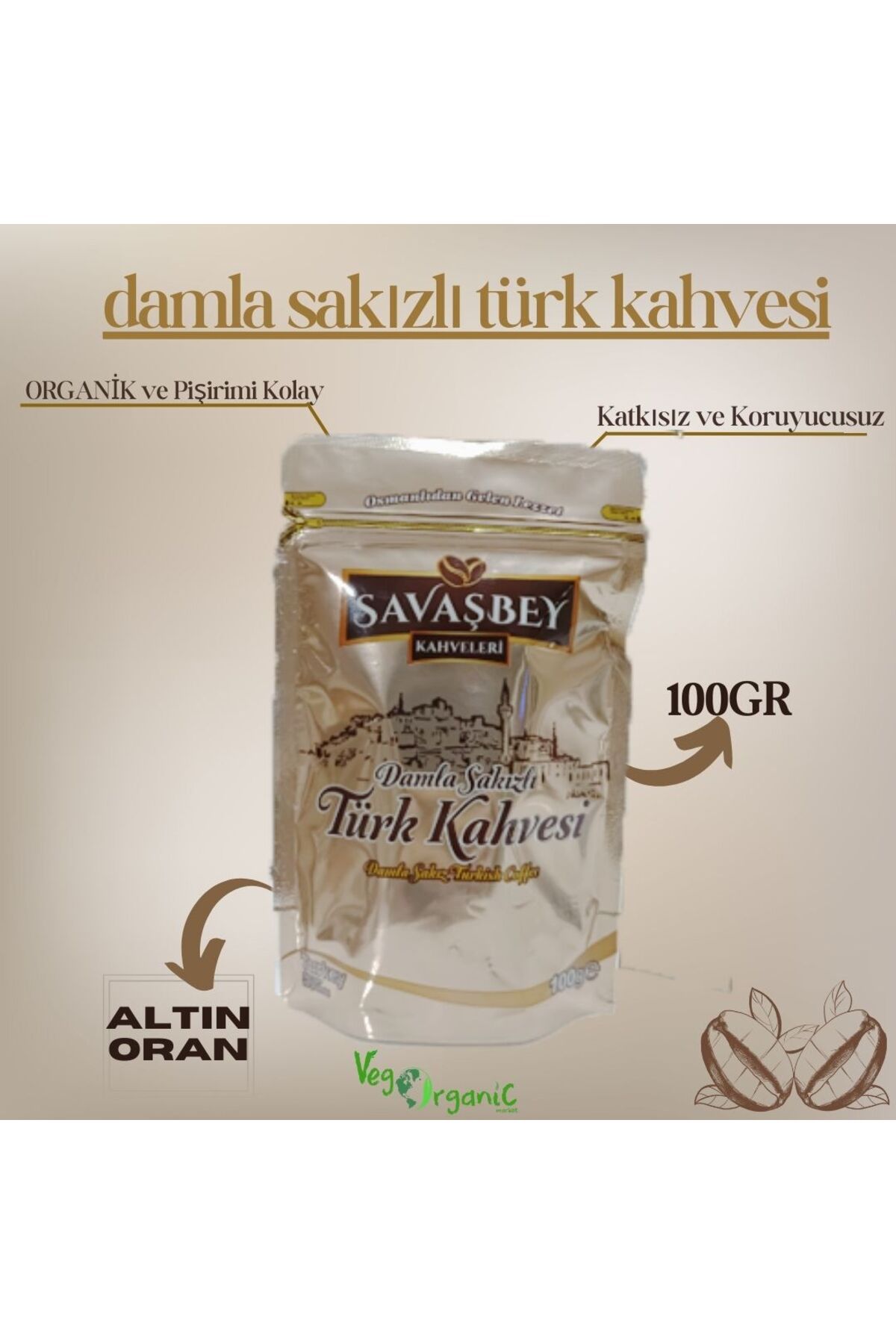 savaşbey Damla Sakızlı Türk Kahvesi 100gr