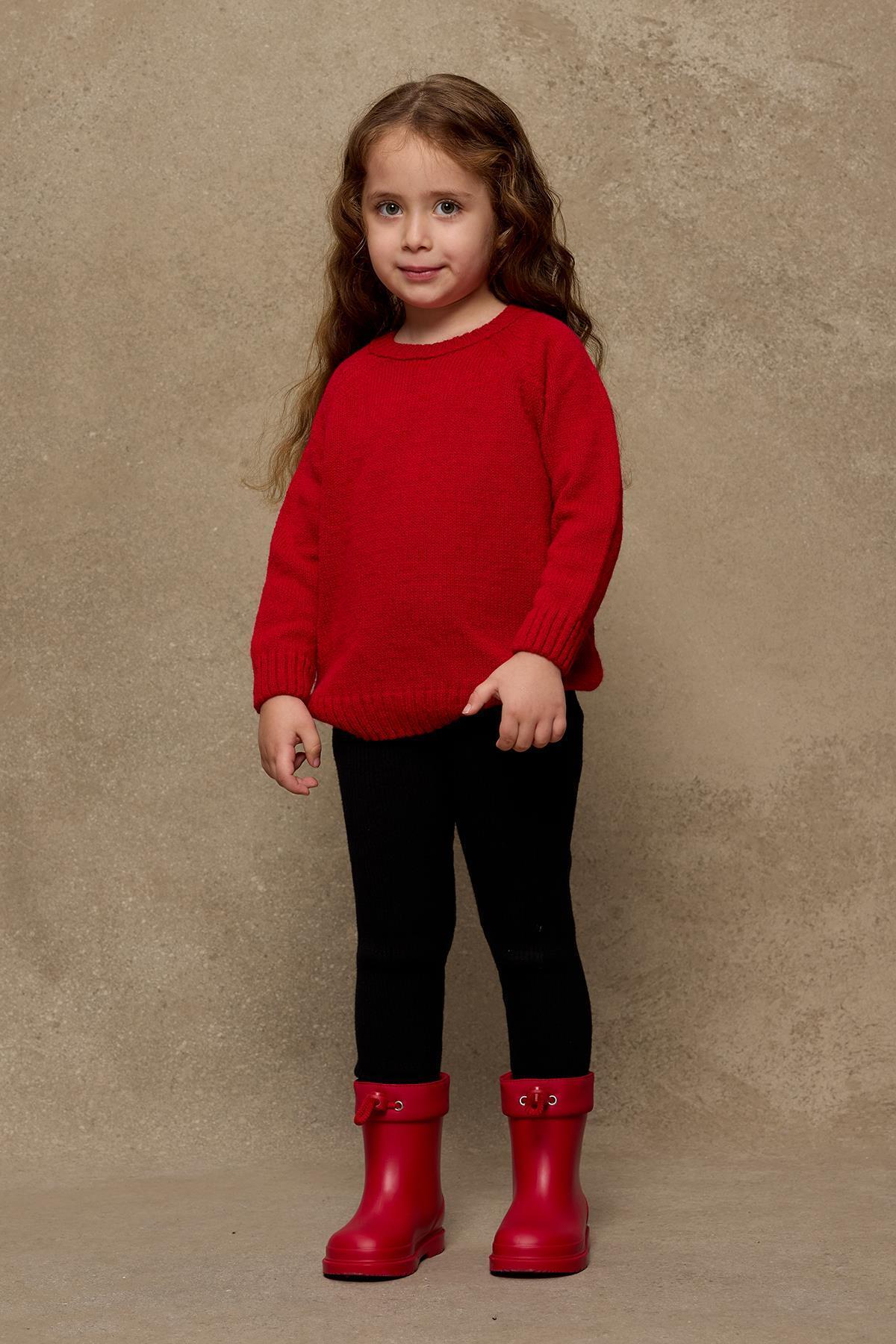 Fahhar Kids-Red Knitwear Sweater 8