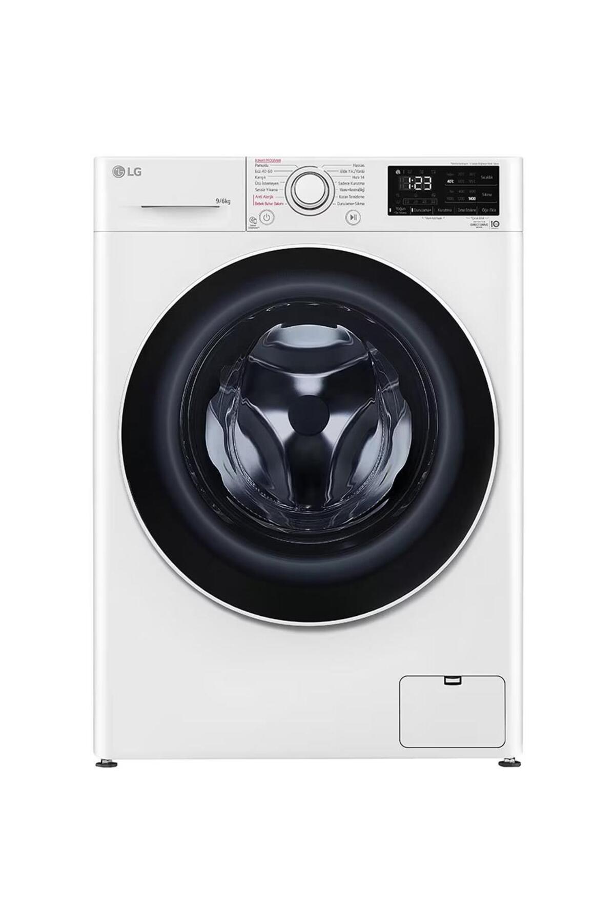 LG F4v3vrw0we 9 Kg Yıkama 6 Kg Beyaz Kurutmalı Çamaşır Makinesi - Fiyatı, Yorumları