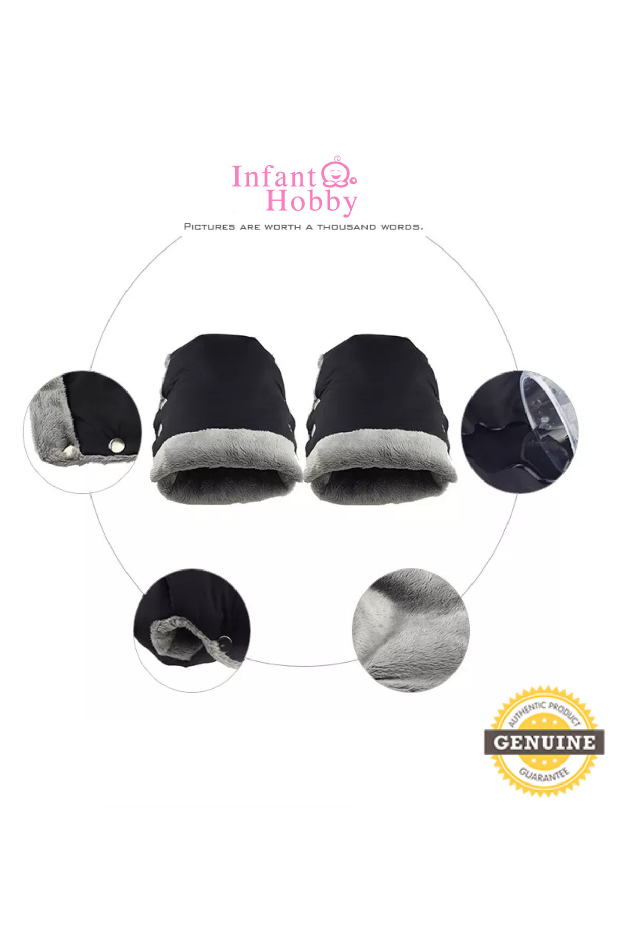 İnfant Hobby İnfant Hobby Carlo Puff Bebek & Çocuk Arabası Eldiveni fotoğrafı 4 (önizleme)