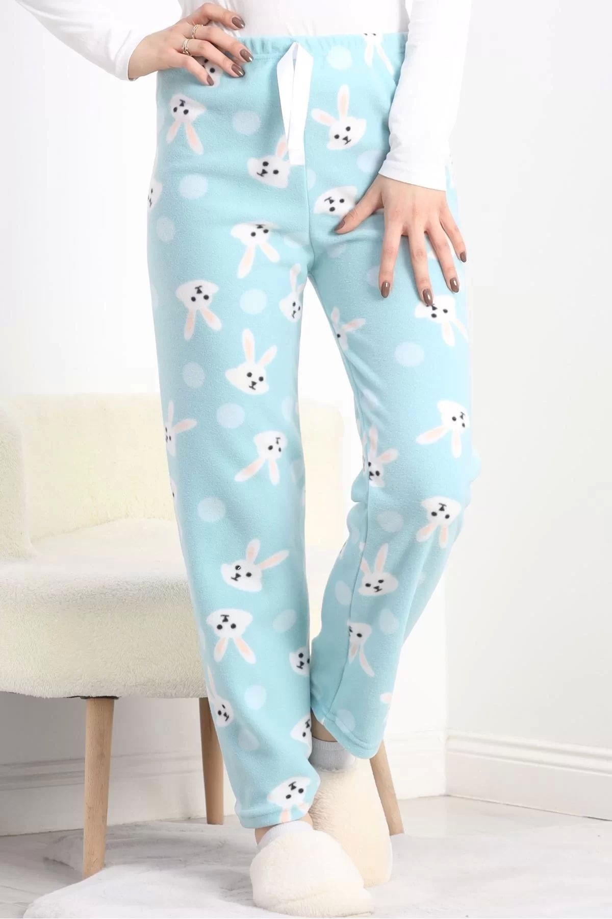 Genel Markalar Polar Kumaş Pijama Altı Mint - 20789.1287.