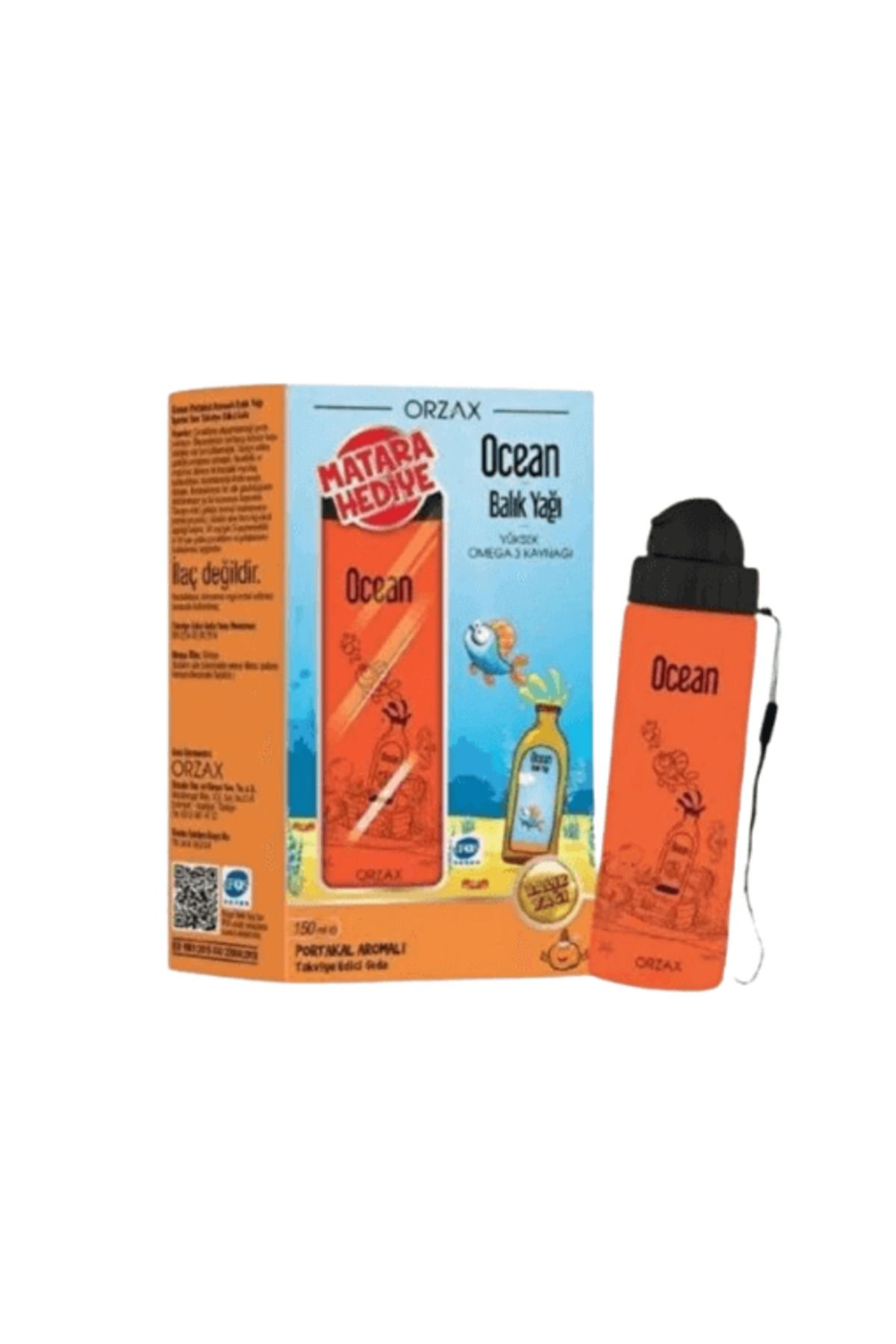 Orzax Ocean Omega3 Şurup 150 ml - Portakal