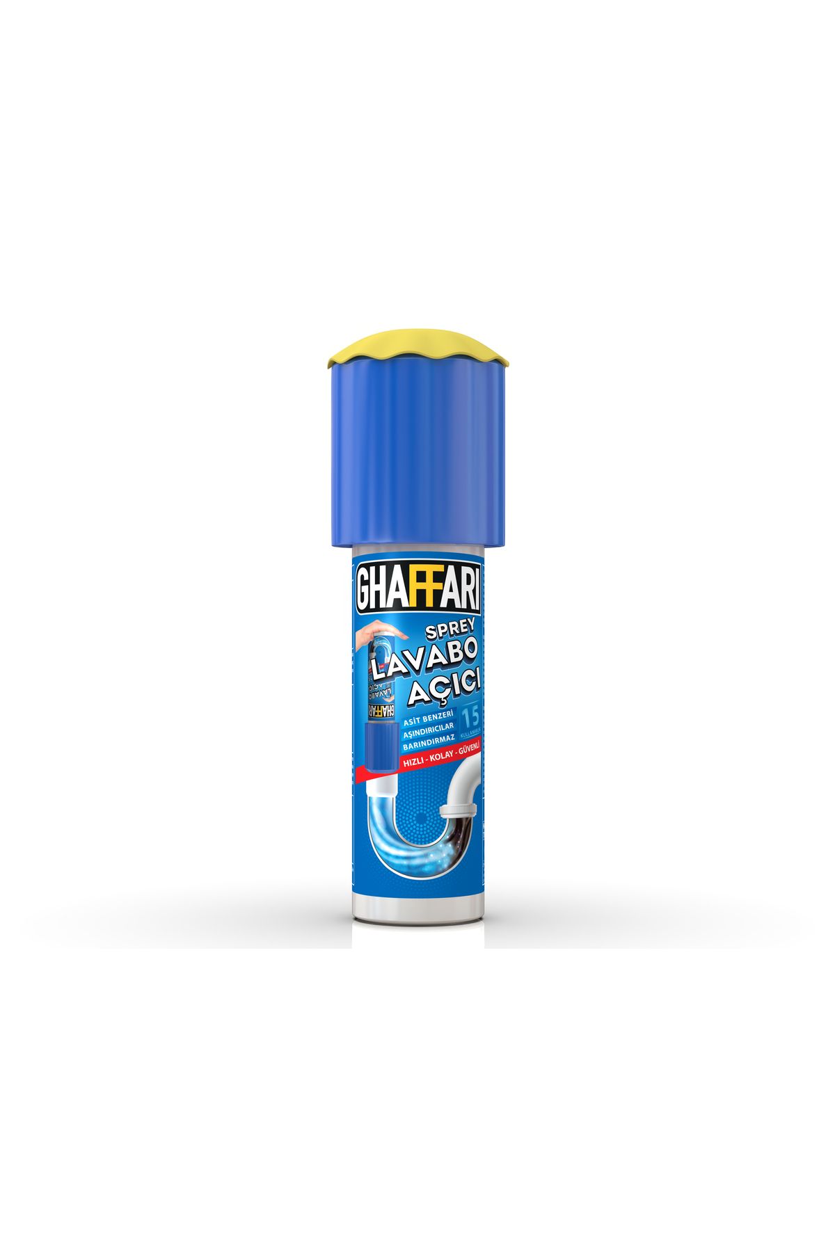 GHAFFARİ Ghaffari Basınçlı Sprey Lavabo Açıcı 200ml