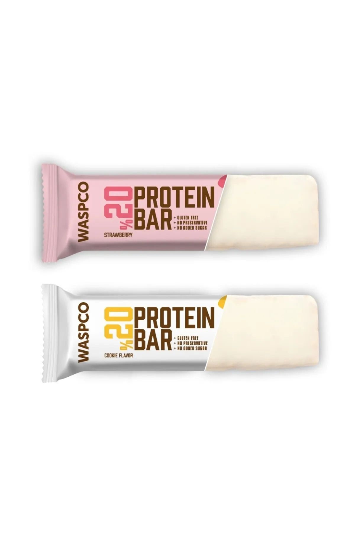 Waspco Protein Bar Karma Kutu 40g 12 Adet Çilekli Ve Kurabiye Aromalı-2